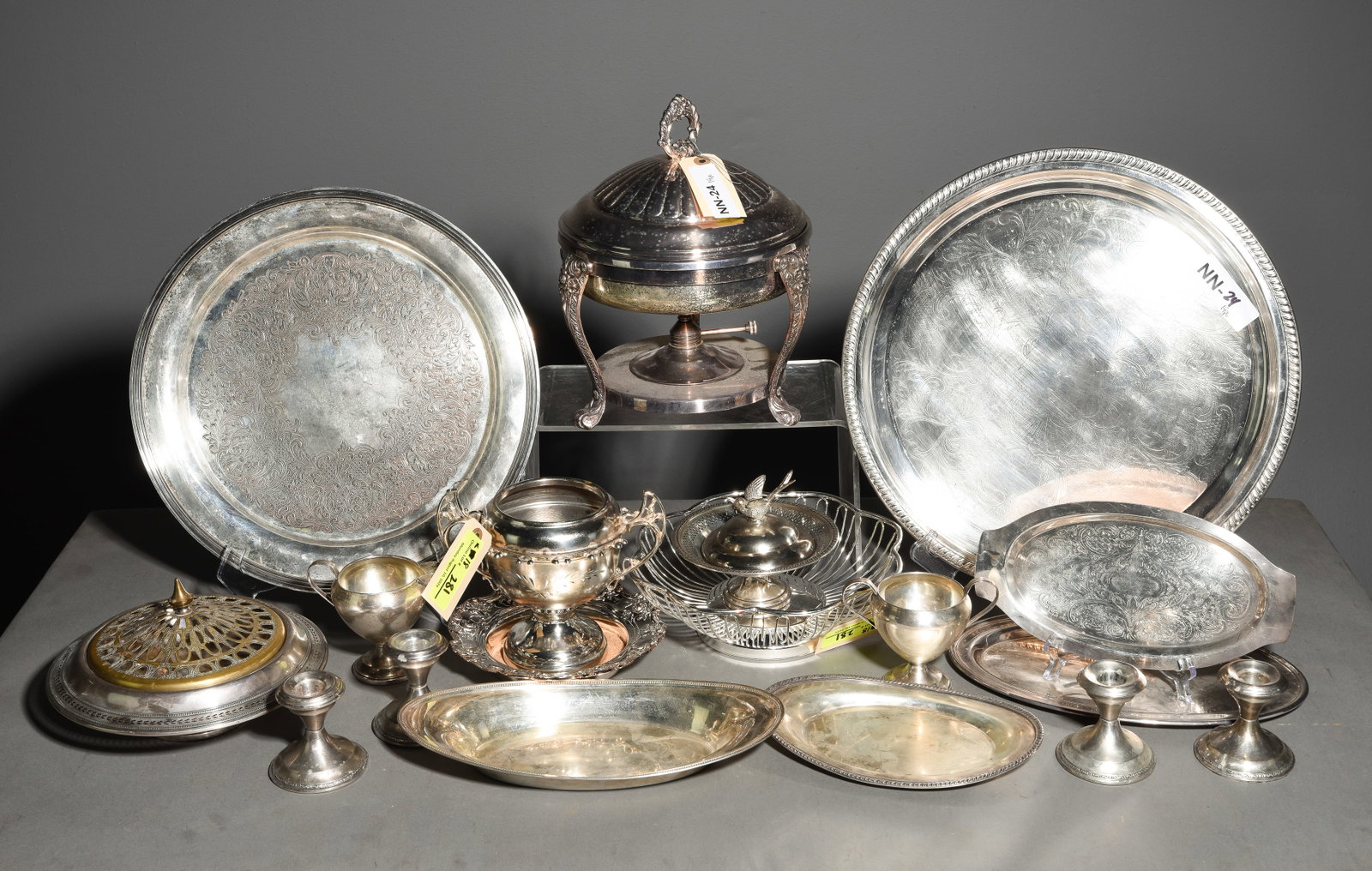 18pcs Silver Plated Trays, Trophies, Bowls, ETC. (1 of 7)