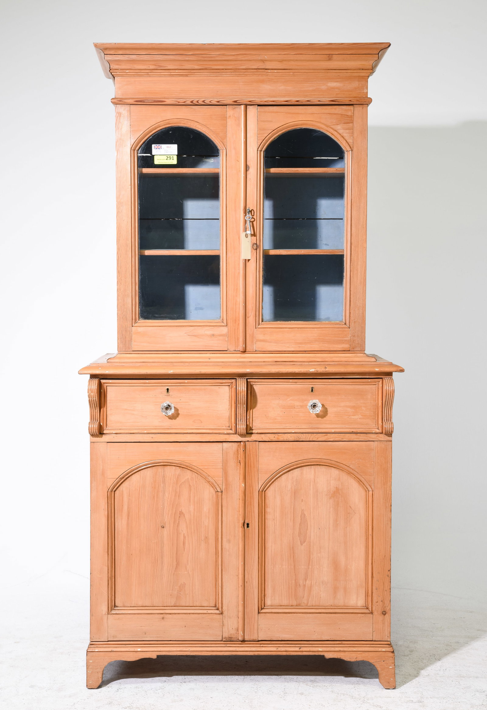 British Victorian Style Pine Cupboard (1 of 7)