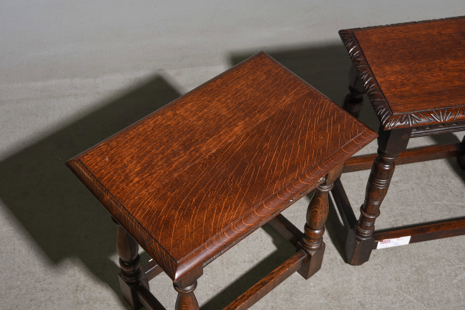 2 British Oak Joint Stools - 2