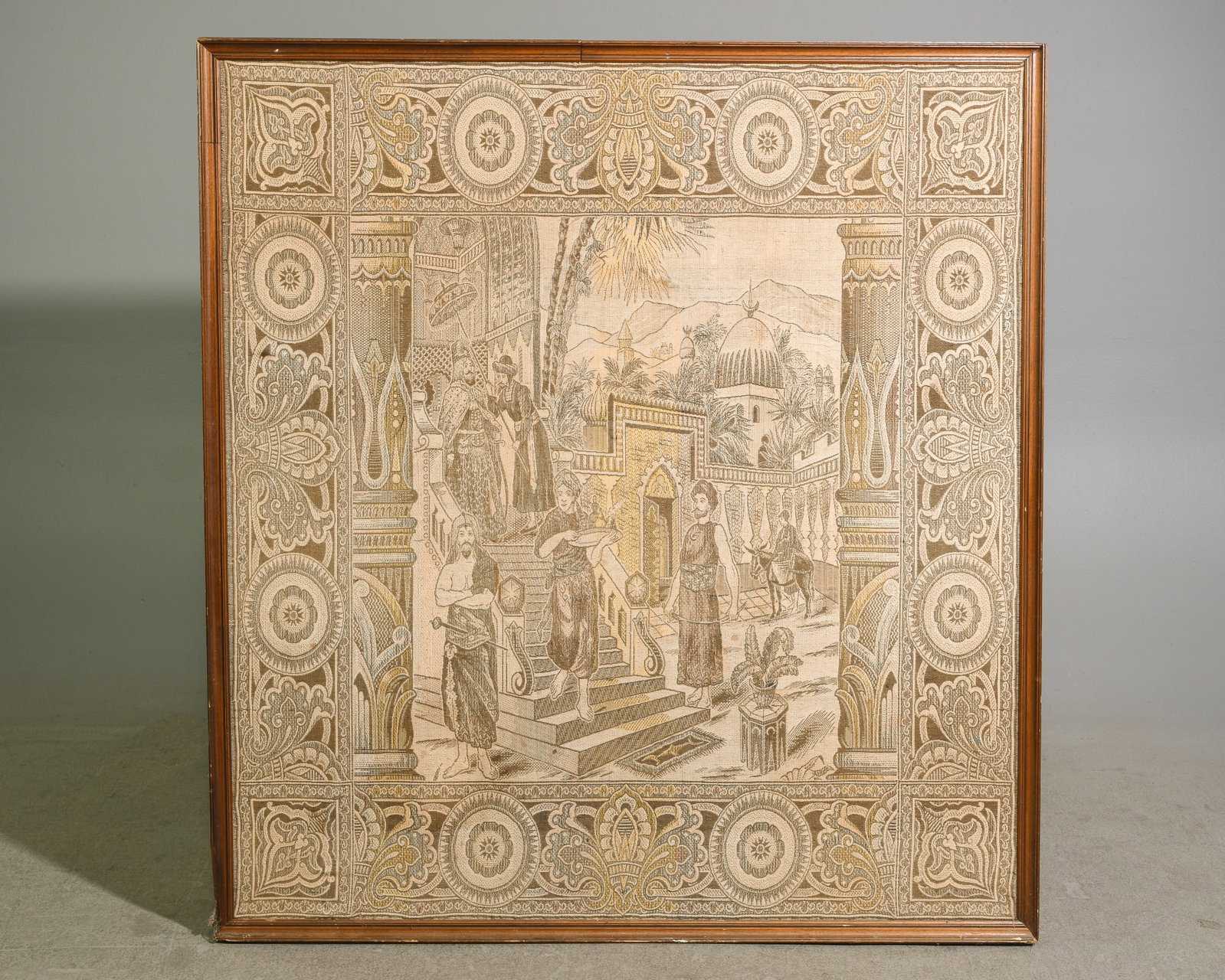 French Needlepoint Tapestry: French Needlepoint Tapestry - 52 in tall x 48 x 1