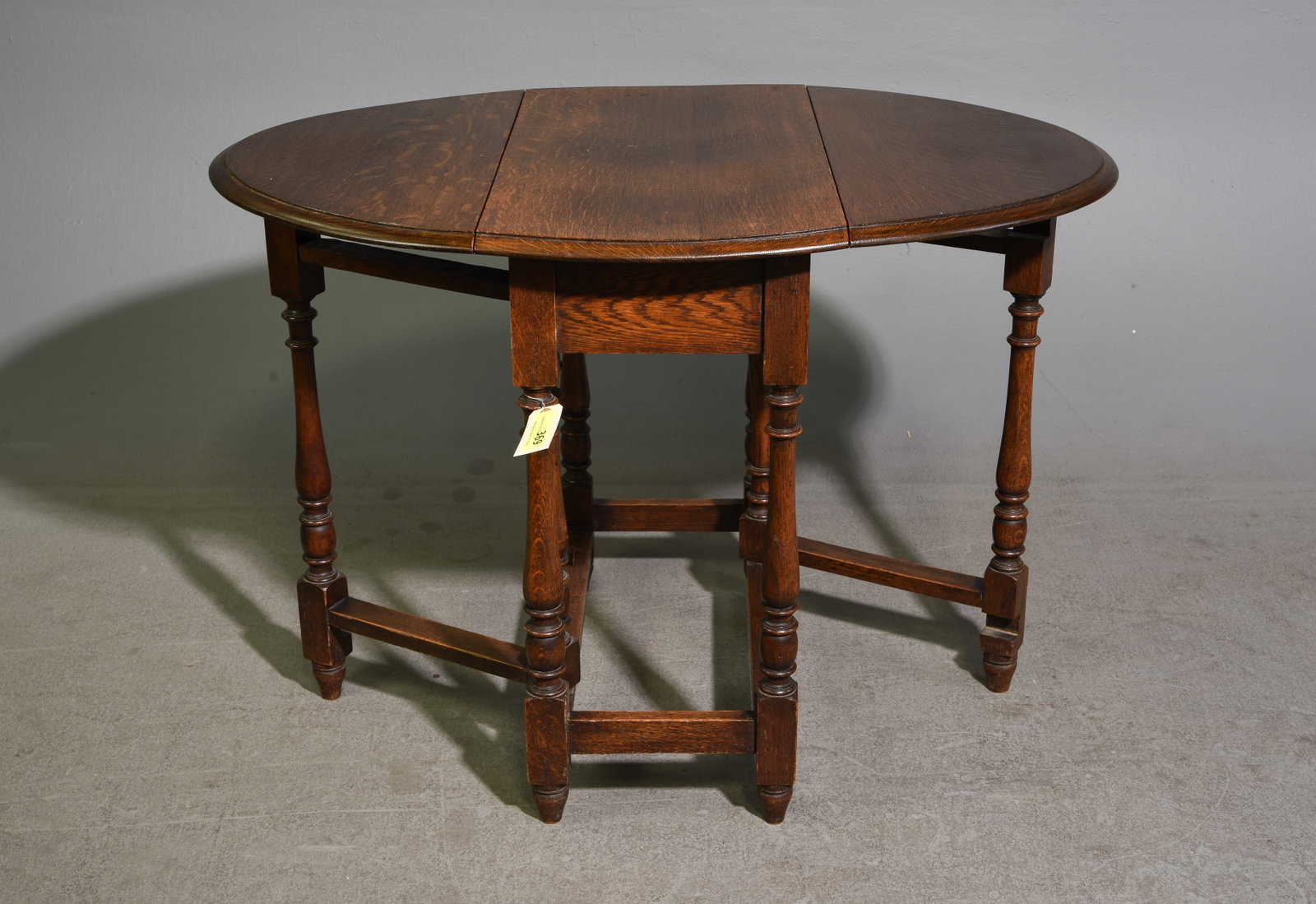 British Oak Drop Leaf Table - 2