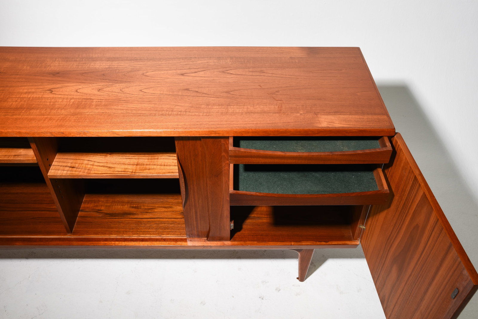 Johannes Andersen for Uldum Møbelfabrik Tambour Cocktail Sideboard / Credenza - 5
