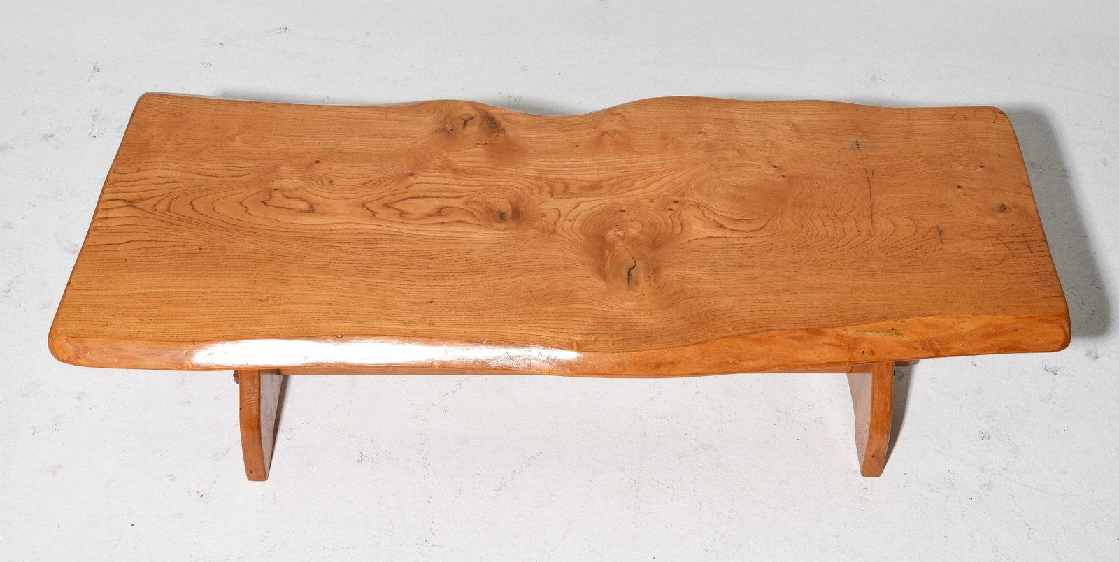 Live Edge Trestle Base Coffee Table - 2