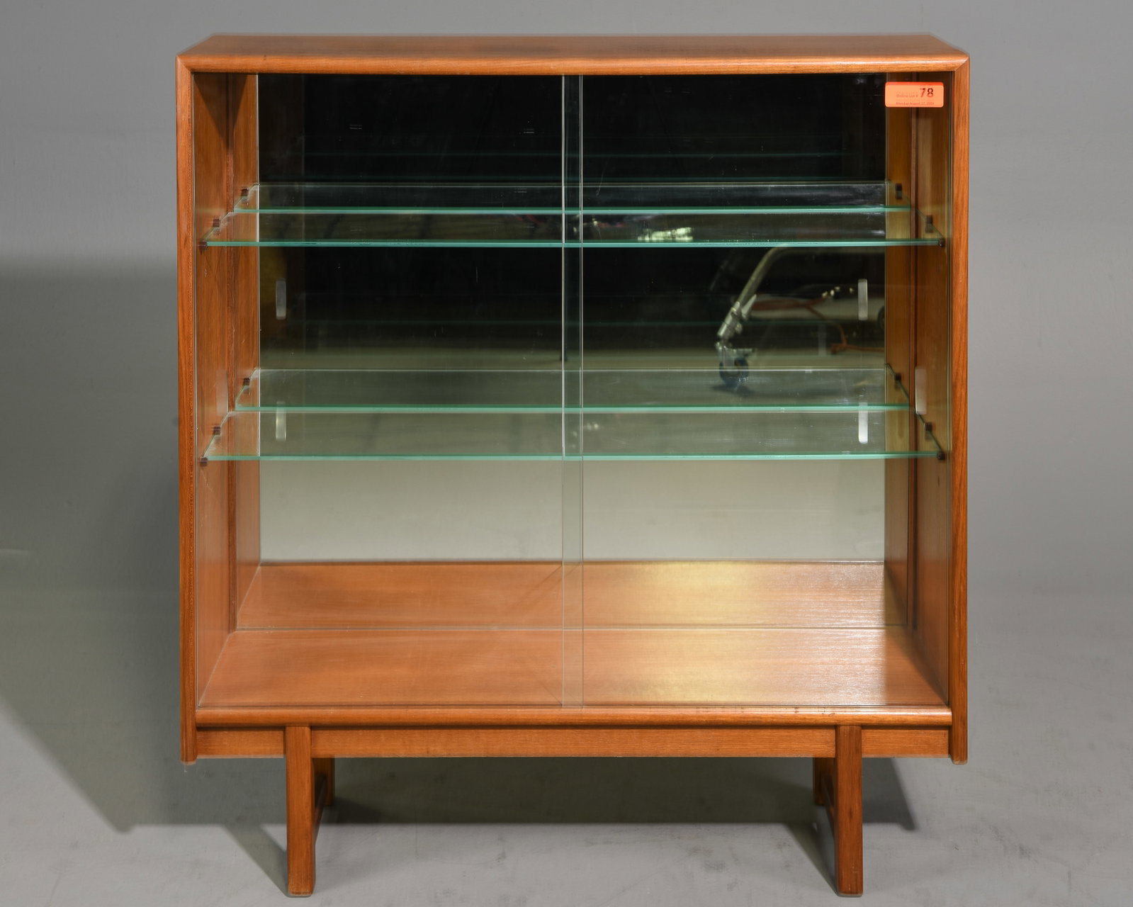 Mid Century Modern Sliding Glass Door Cabinet (1 of 5)
