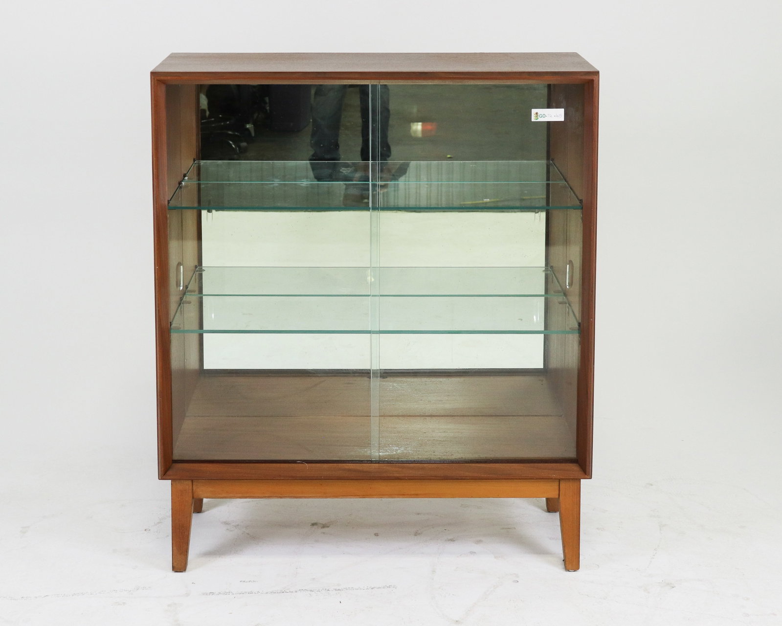 Mid Century Modern Sliding Glass Door Bookcase (1 of 6)
