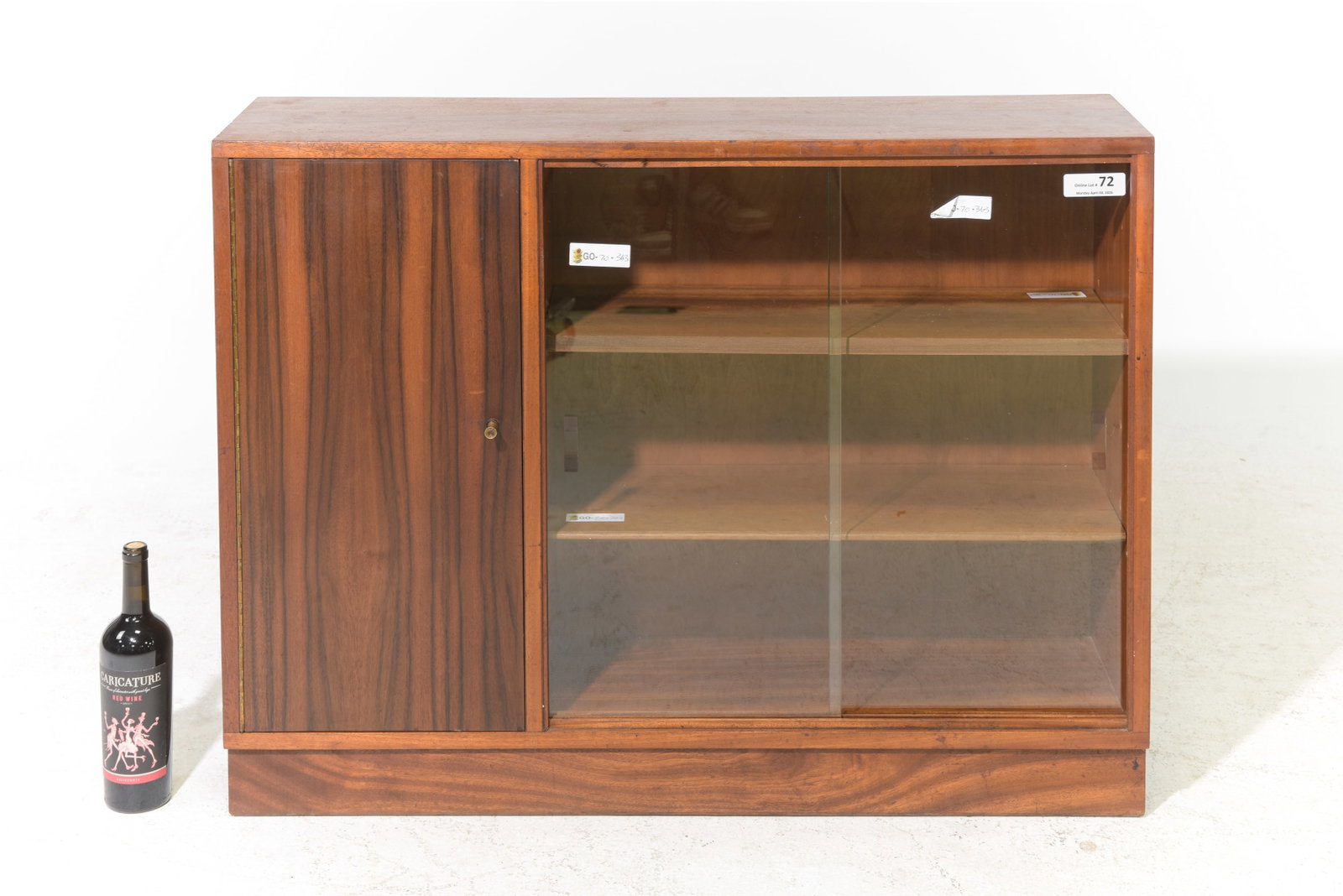 Mid Century Modern Sliding Glass Door Bookcase (1 of 6)