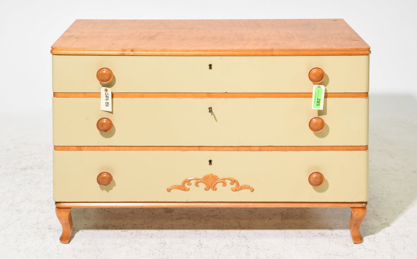 Swedish Low Three Drawer Chest #2: Swedish Low Three Drawer Chest - 27 in tall x 41.5 x 18.5