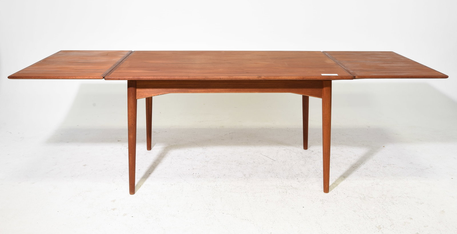Danish Modern Teak Draw Leaf Table - 2