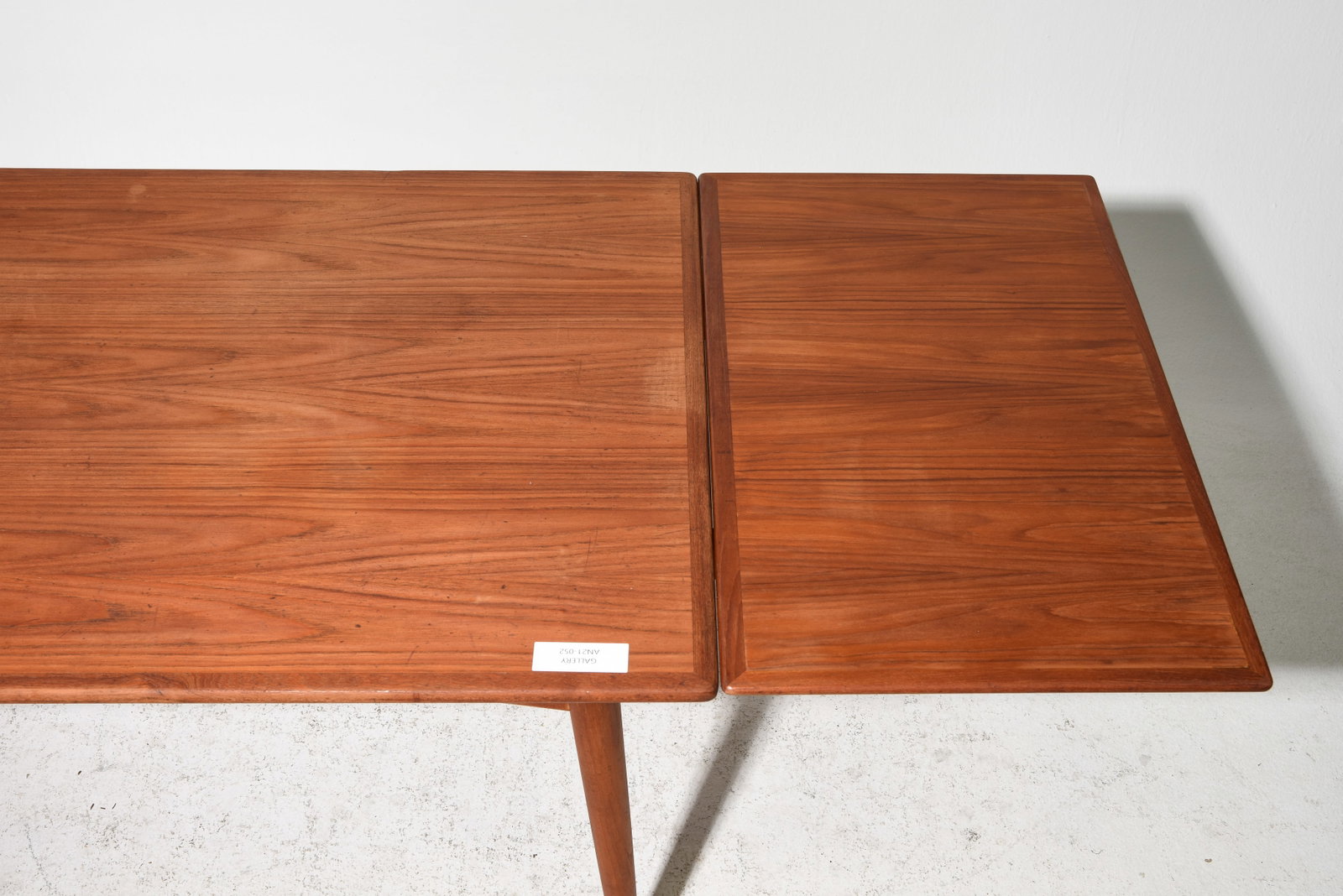 Danish Modern Teak Draw Leaf Table - 4