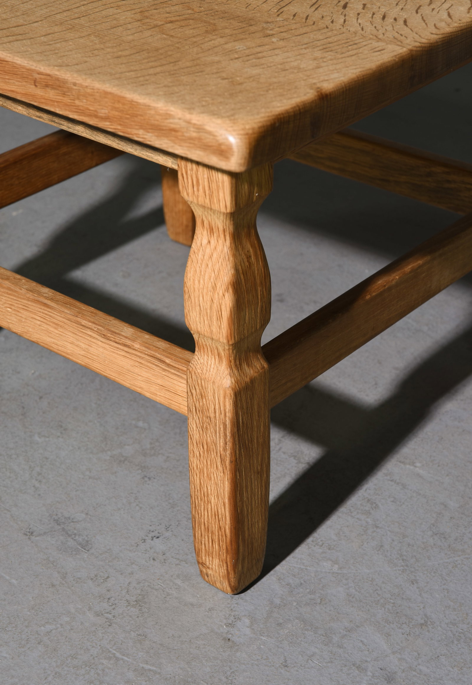 Danish Oak Square Coffee Table - 3
