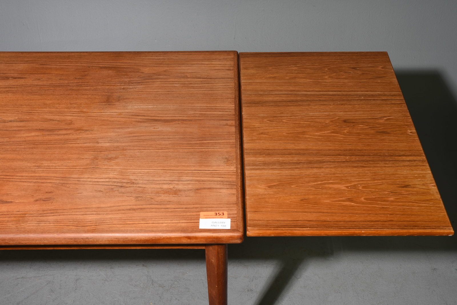 Danish Modern Draw Leaf Dining Table - 4