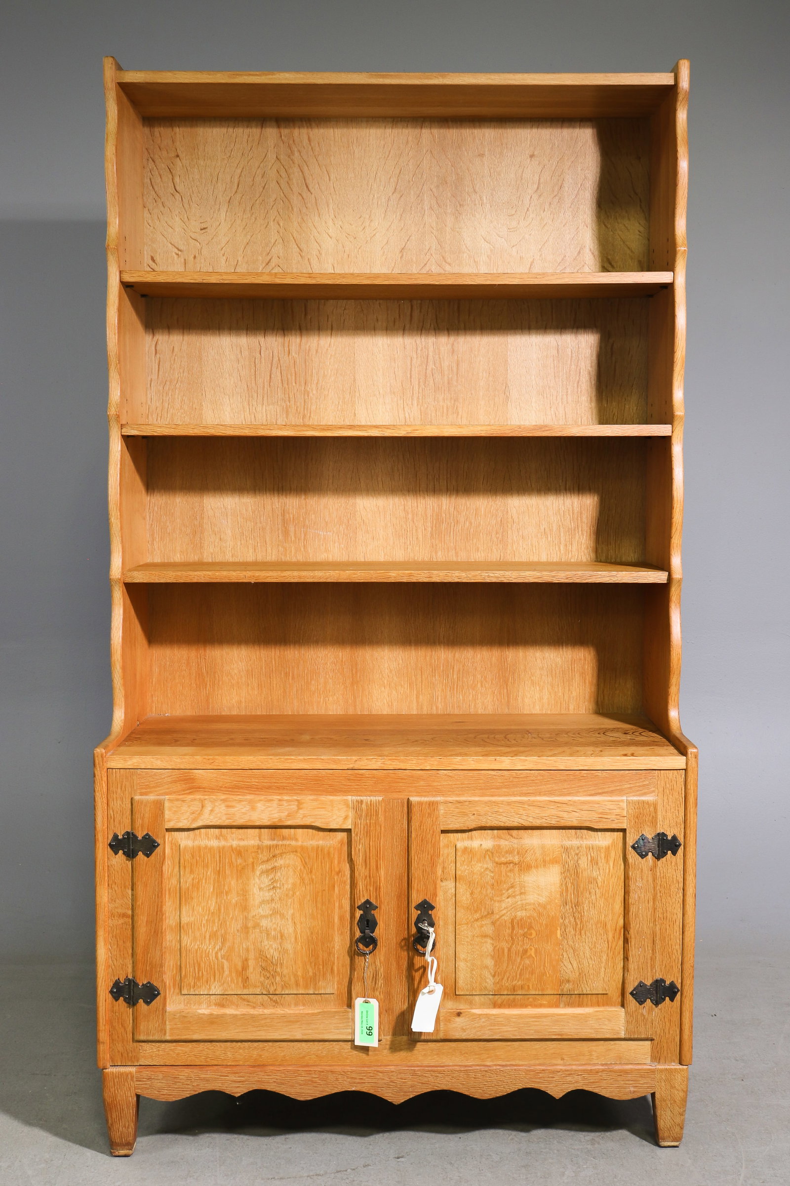 Danish Oak Bookshelf / Wall Unit (1 of 3)