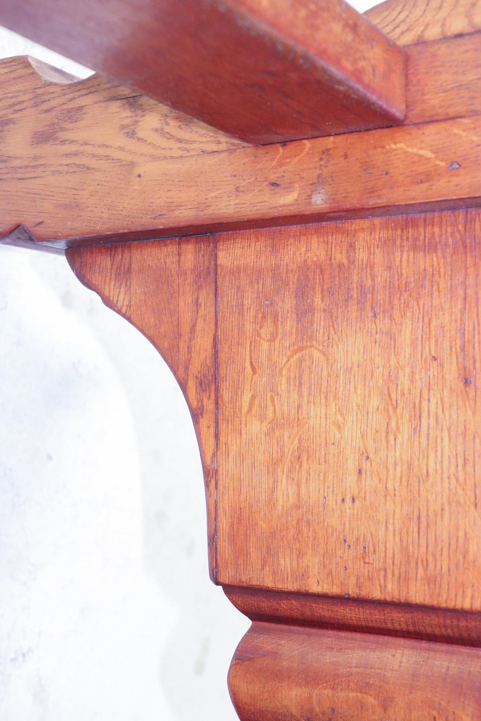 French Monastery Solid Oak Table - 10