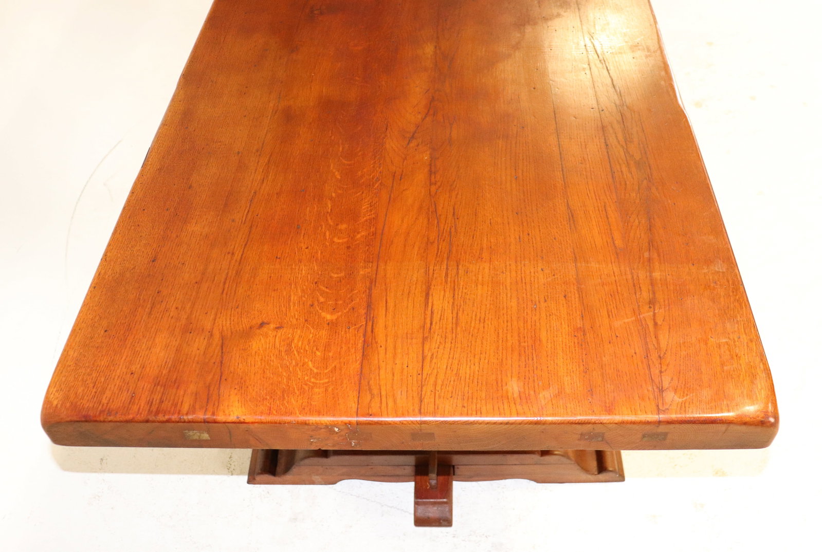 French Monastery Solid Oak Table - 5