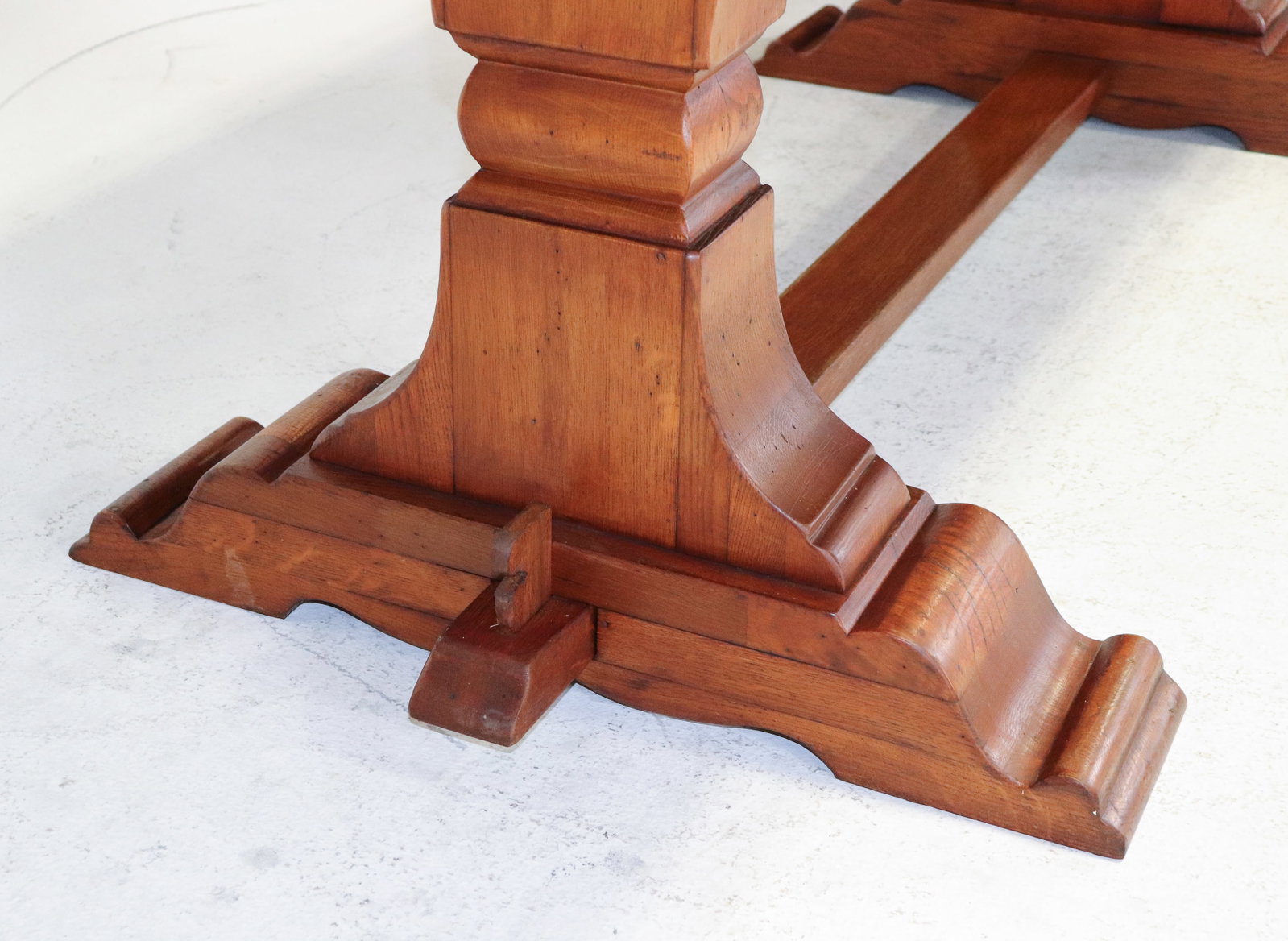 French Monastery Solid Oak Table - 6