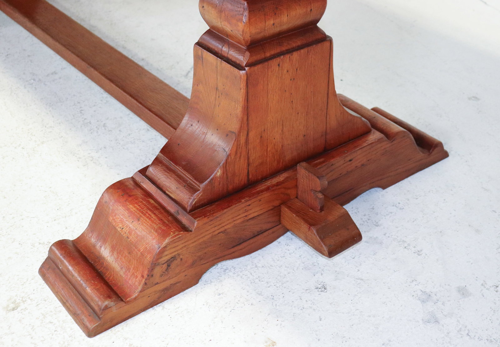 French Monastery Solid Oak Table - 7