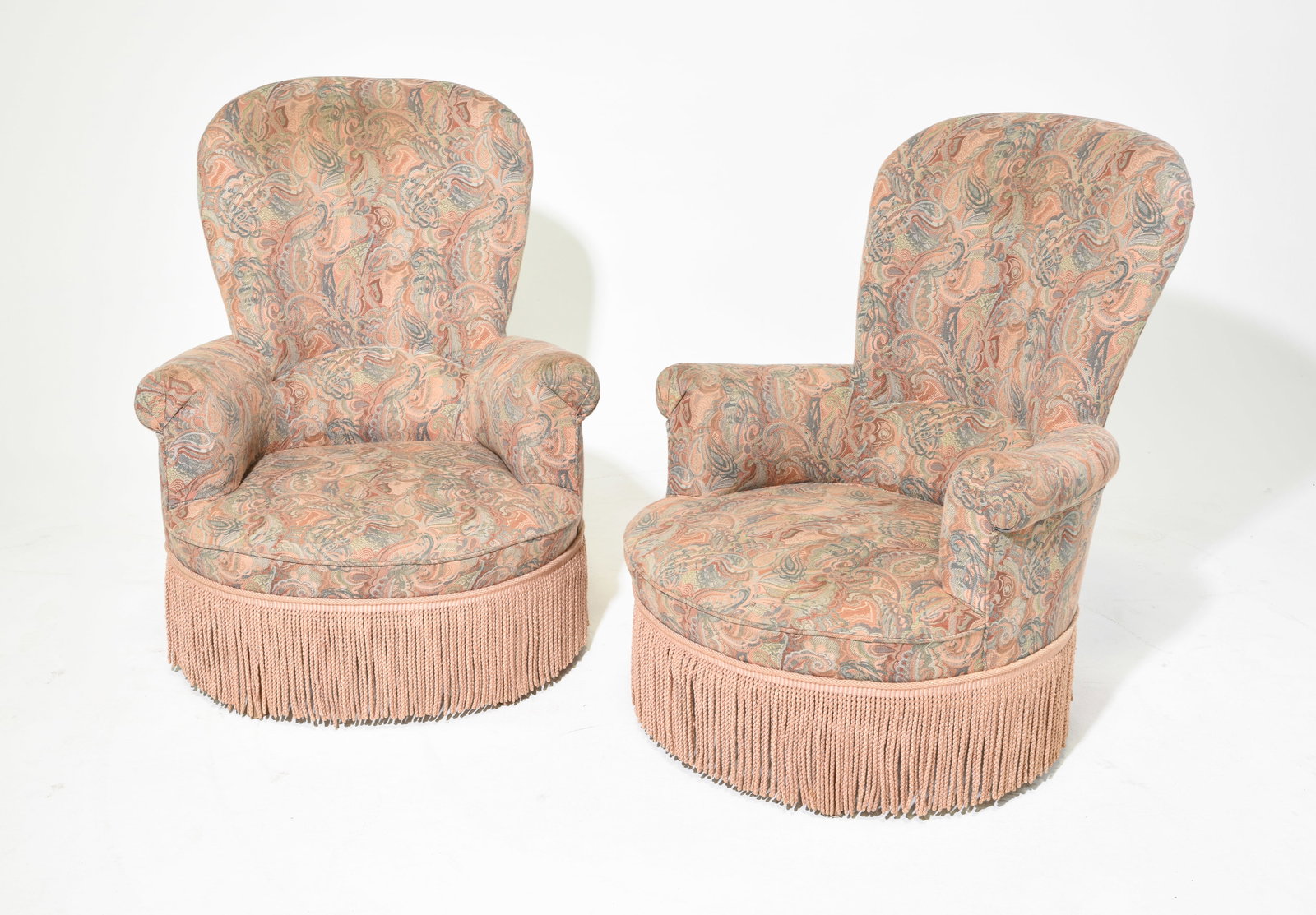 Napoleon III Style Pair of Crapeau Style Arm Chairs (1 of 7)