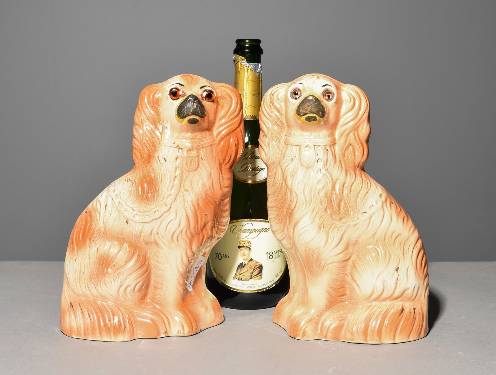 2 King Charles Staffordshire Dogs with Glass Eyes (1 of 4)