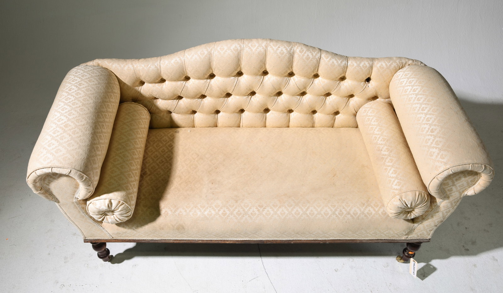 Louis Philippe Style Button Tufted Back Settee - 3