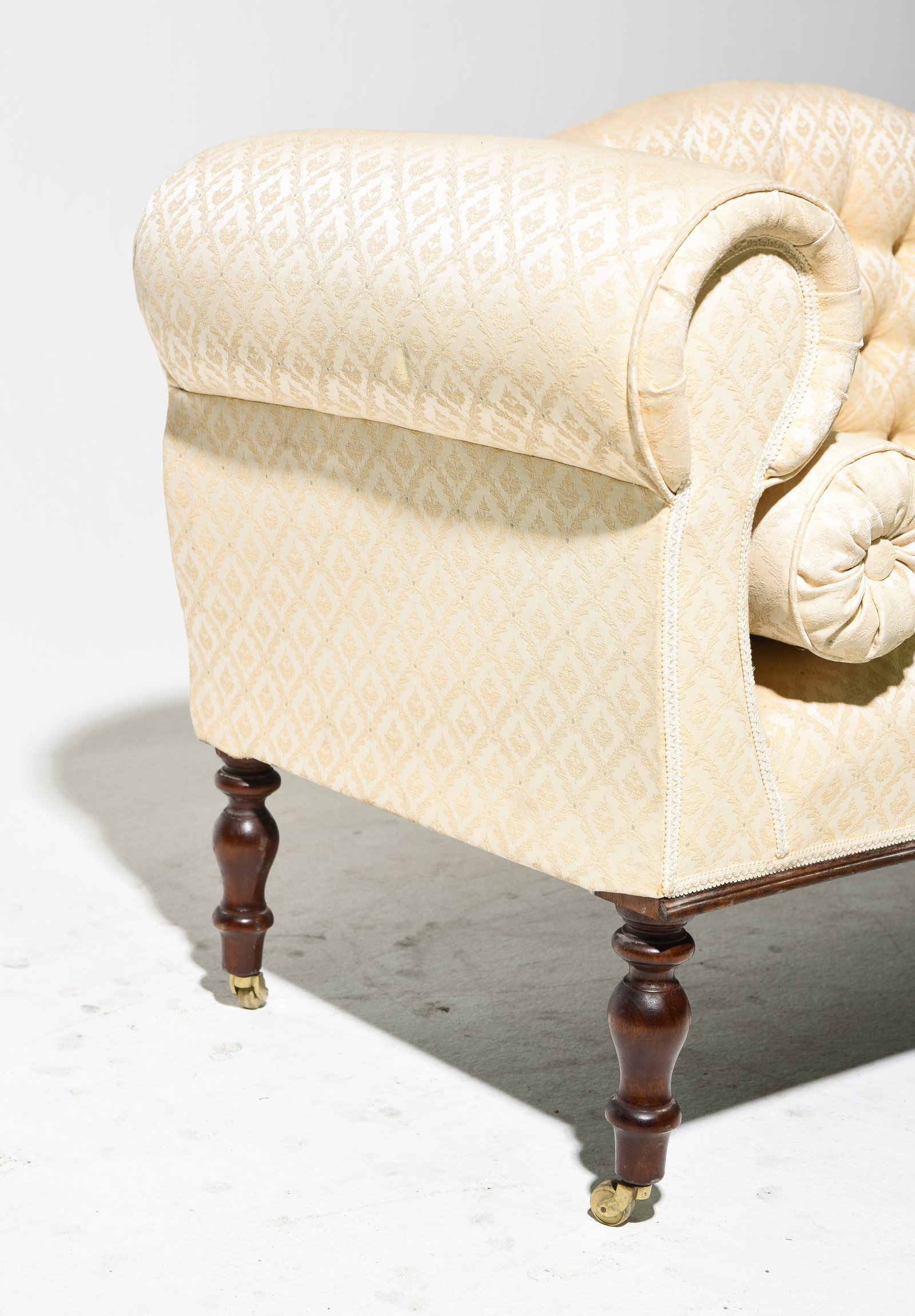 Louis Philippe Style Button Tufted Back Settee - 6