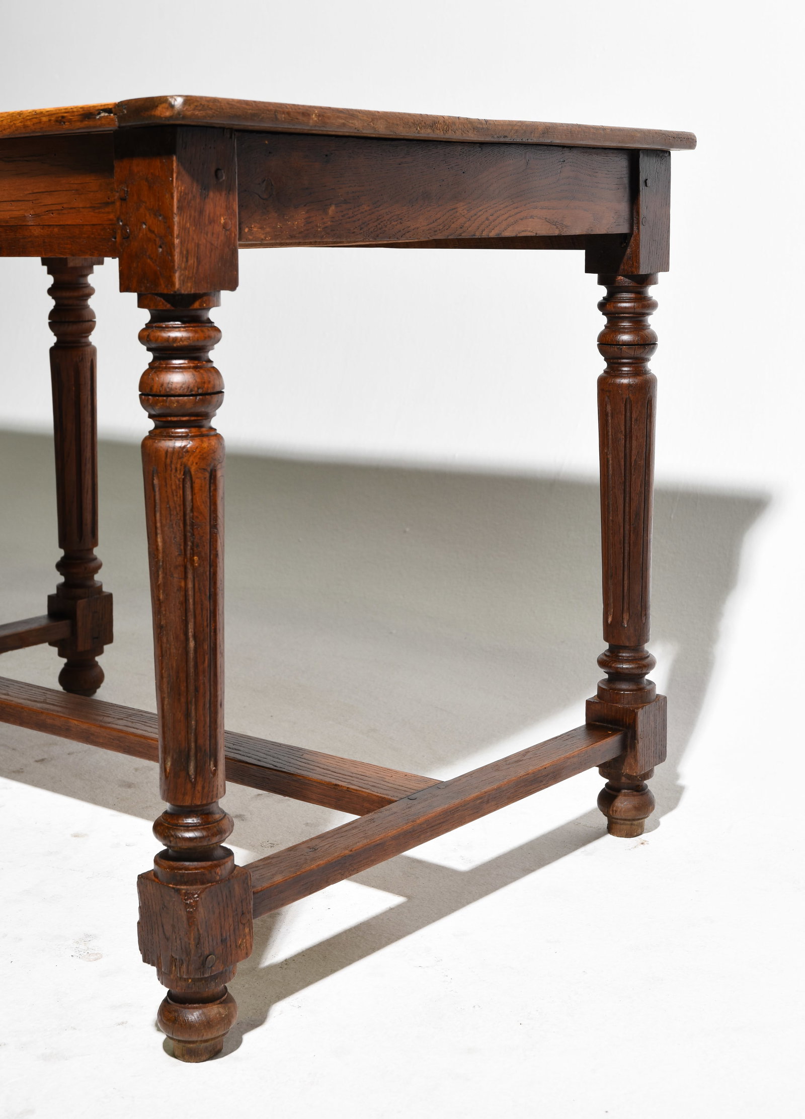 Louis XVI Style Rustic Monastery / Library Table - 4