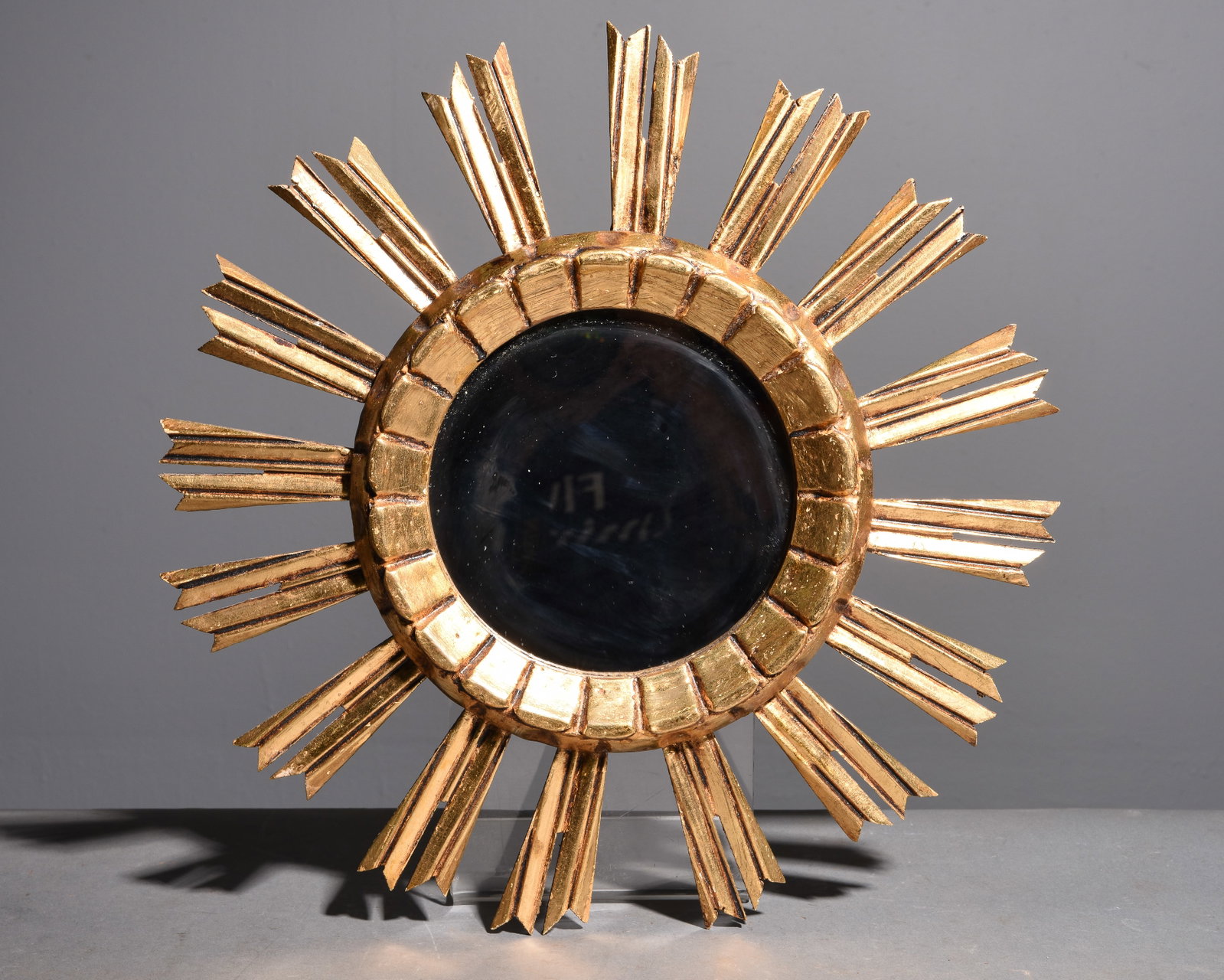 Gold Gilt Burst Framed Mirror #2 (1 of 3)