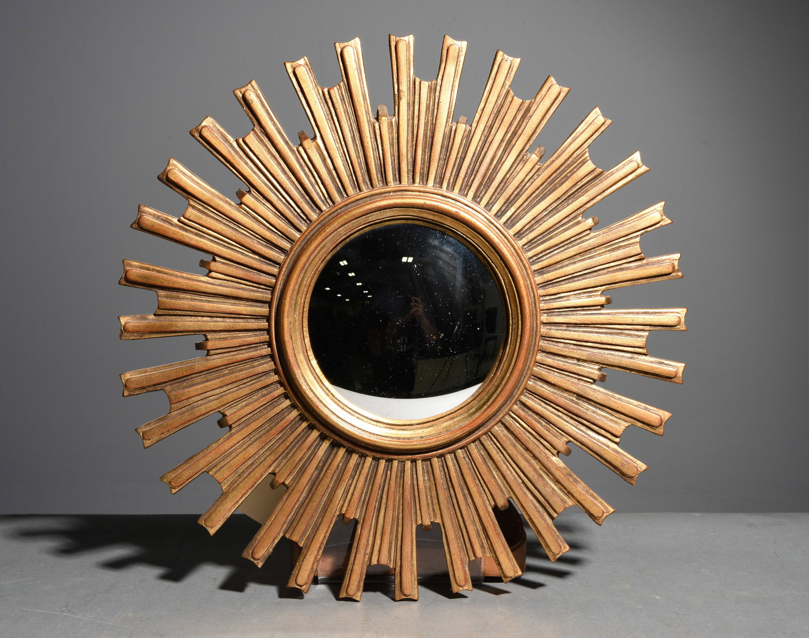 Gold Gilt Burst Framed Mirror #3 (1 of 3)
