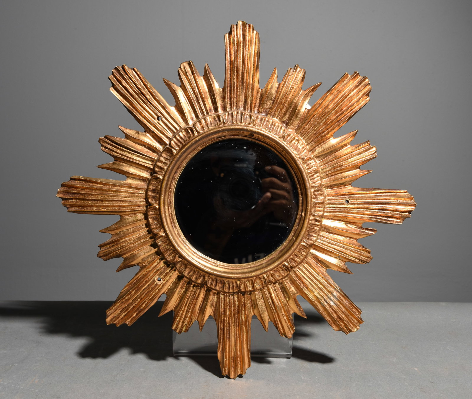 Gold Gilt Burst Framed Mirror #4 (1 of 3)