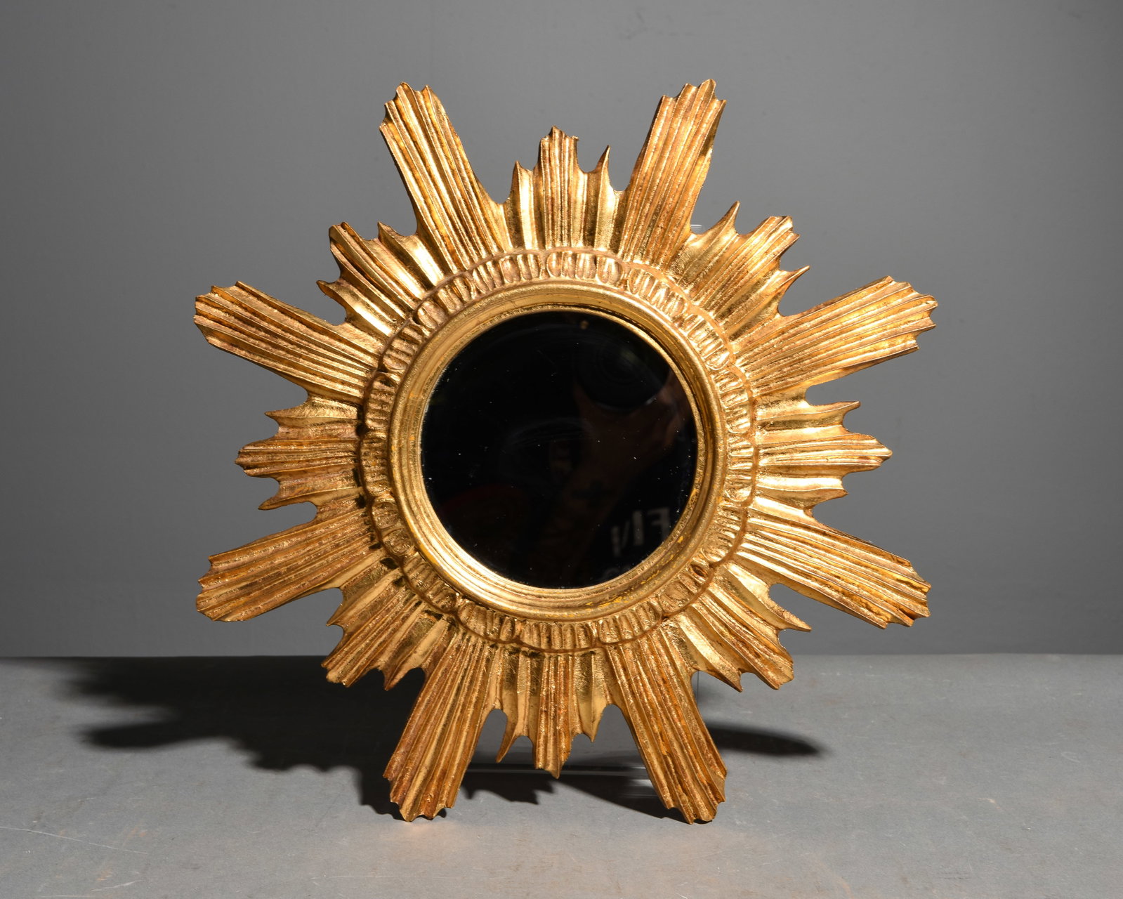 Gold Gilt Burst Framed Mirror #5 (1 of 3)