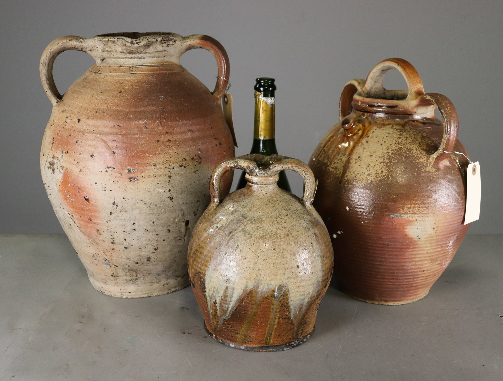 3 French Terracotta Pots / Crocks (1 of 7)