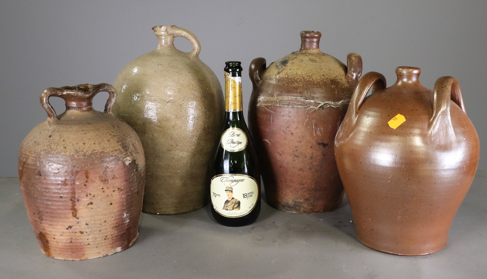 4 French Terracotta Pots / Crocks: 4 French Terracotta Pots / Crocks - 14 in tall x 9.5 in diameter