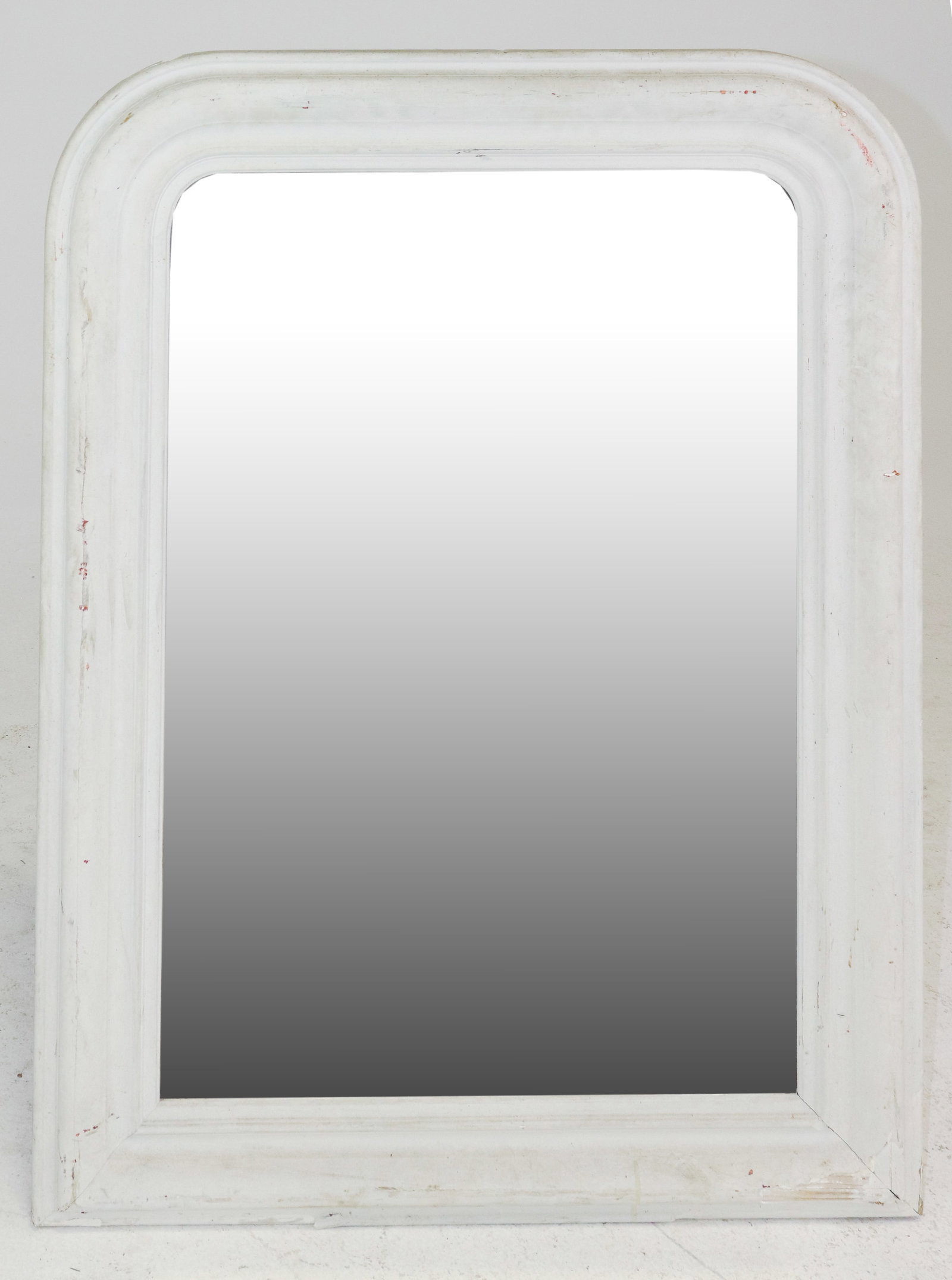 Louis Philippe Style Painted Framed Mirror: French Louis Philippe Style Painted Framed Mirror - 38 in tall x 30.5 x 1.5