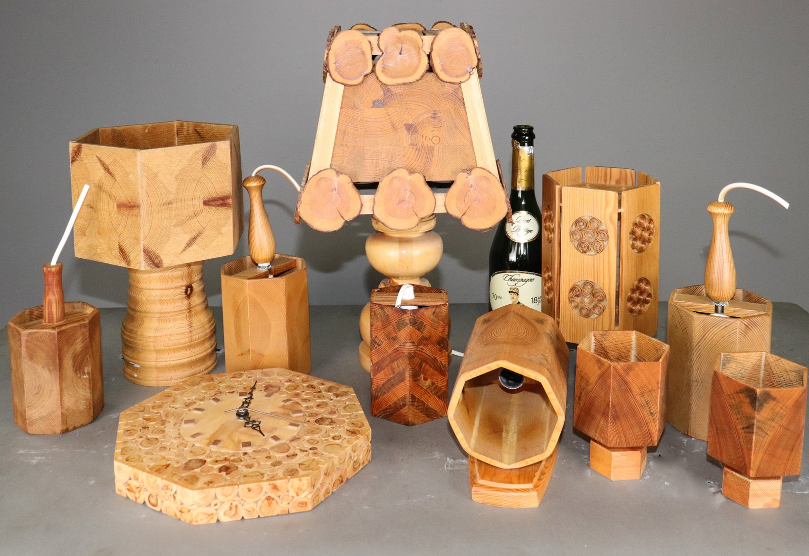 11 Swedish Assorted Table Lamps, Sconces, Wall Clock (1 of 5)