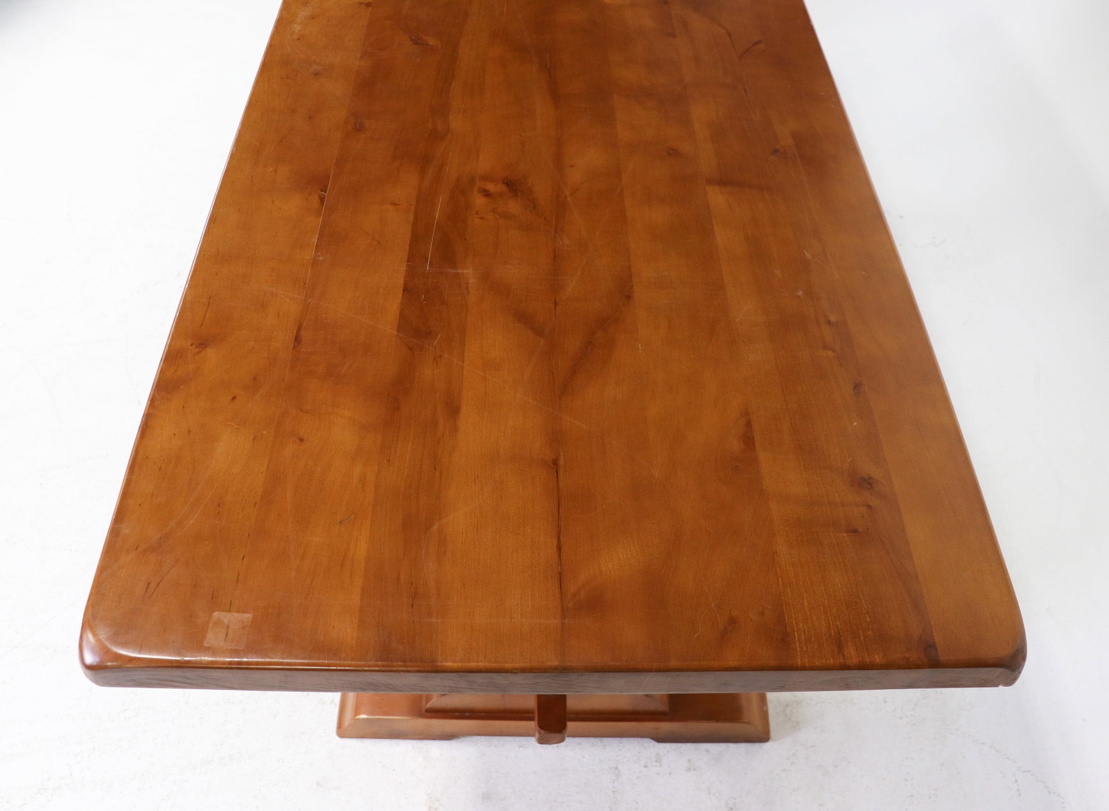 French Oak Trestle Base Monastery Table - 4