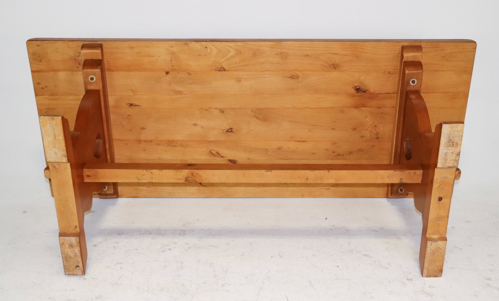 French Oak Trestle Base Monastery Table - 7