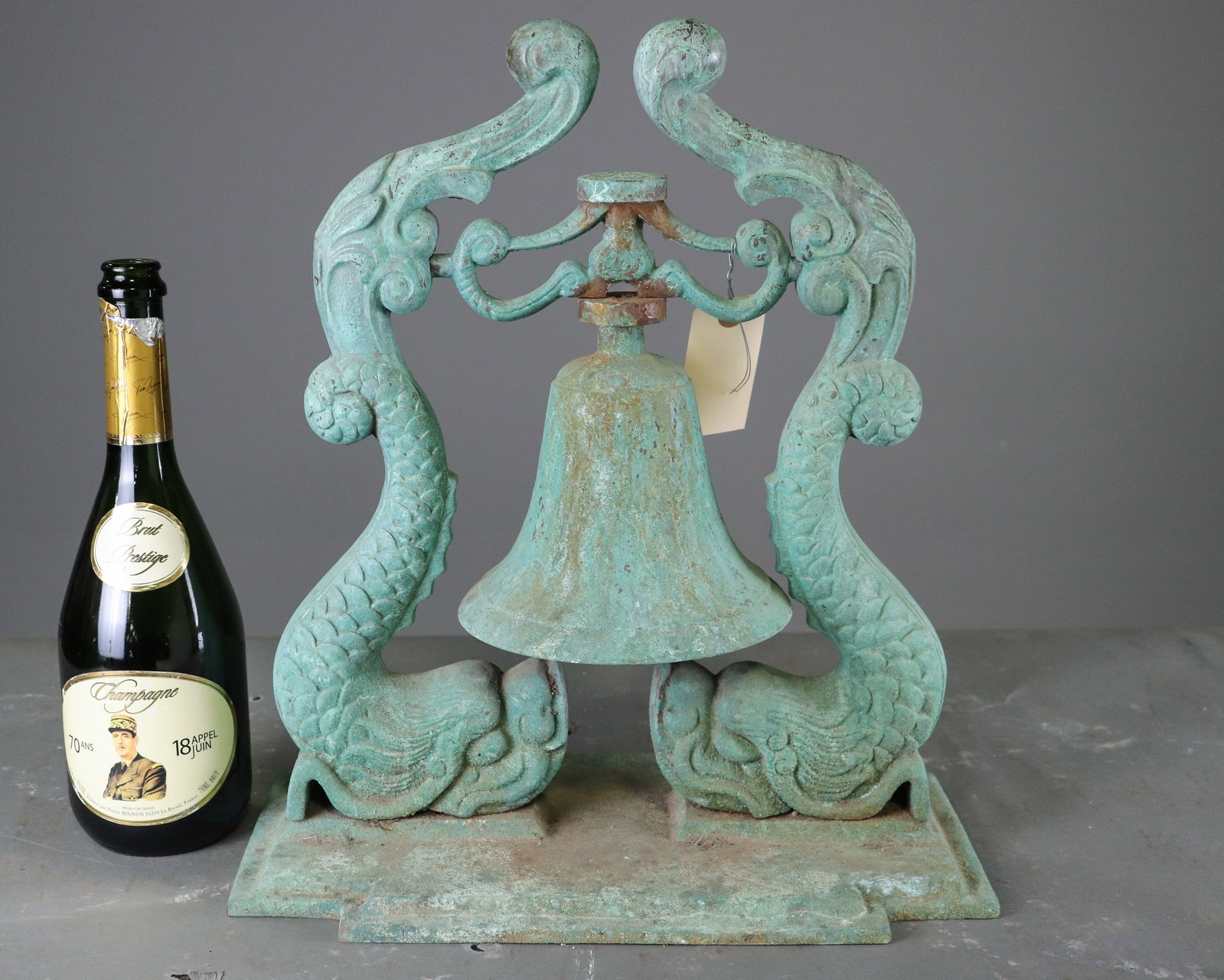 Painted Cast Iron Koi Fish Bell (1 of 4)