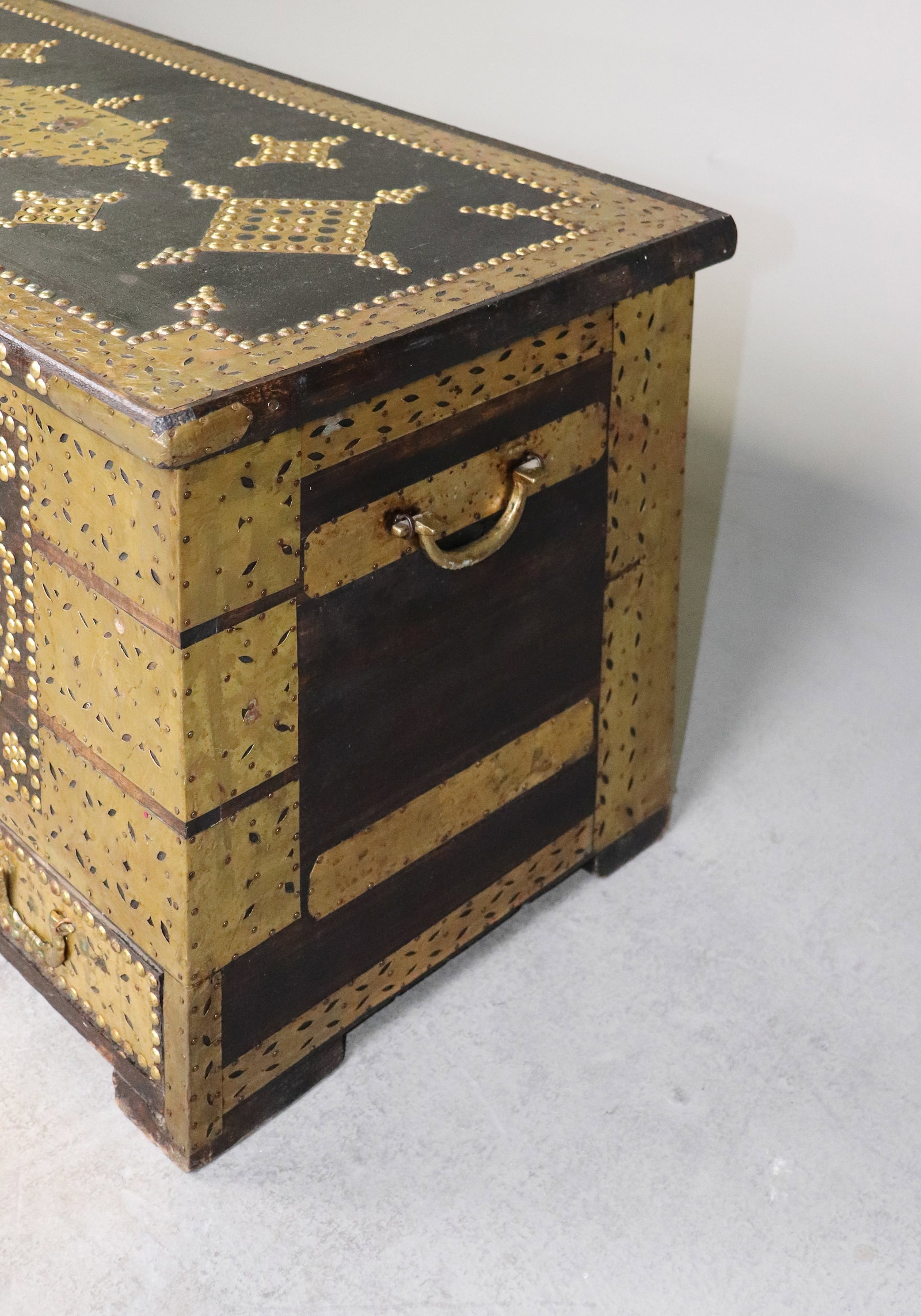 French Studded Dowery Chest / Trunk - 5