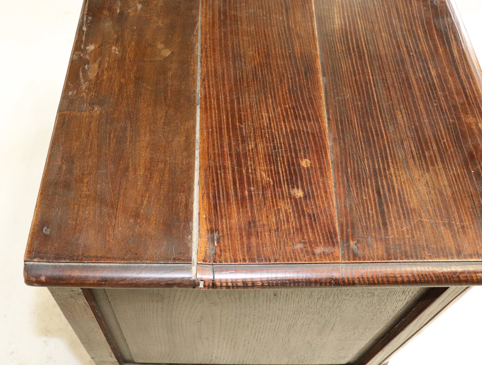 French Walnut Drop Front Dough Box - 6