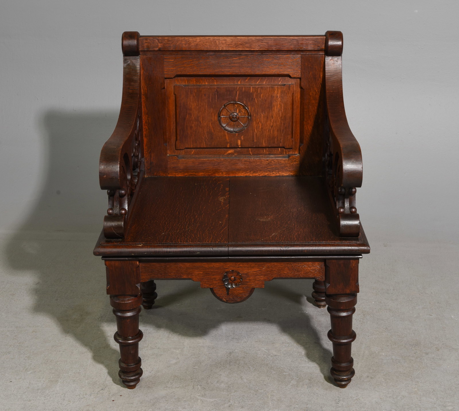 Renaissance Style Carved Arm Chair (1 of 6)