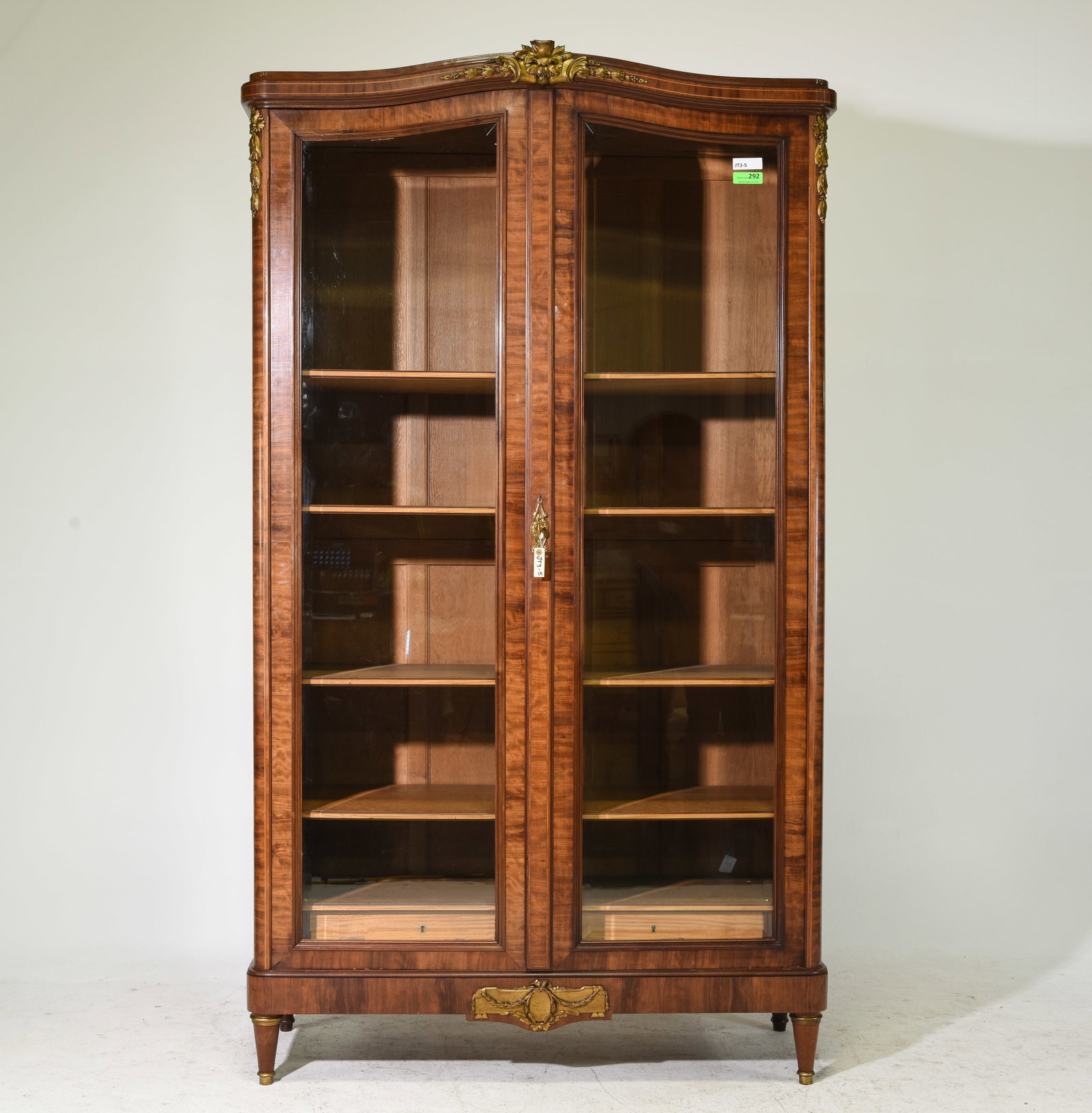 Louis XVI Style Double Door Bookcase / Cupboard (1 of 9)