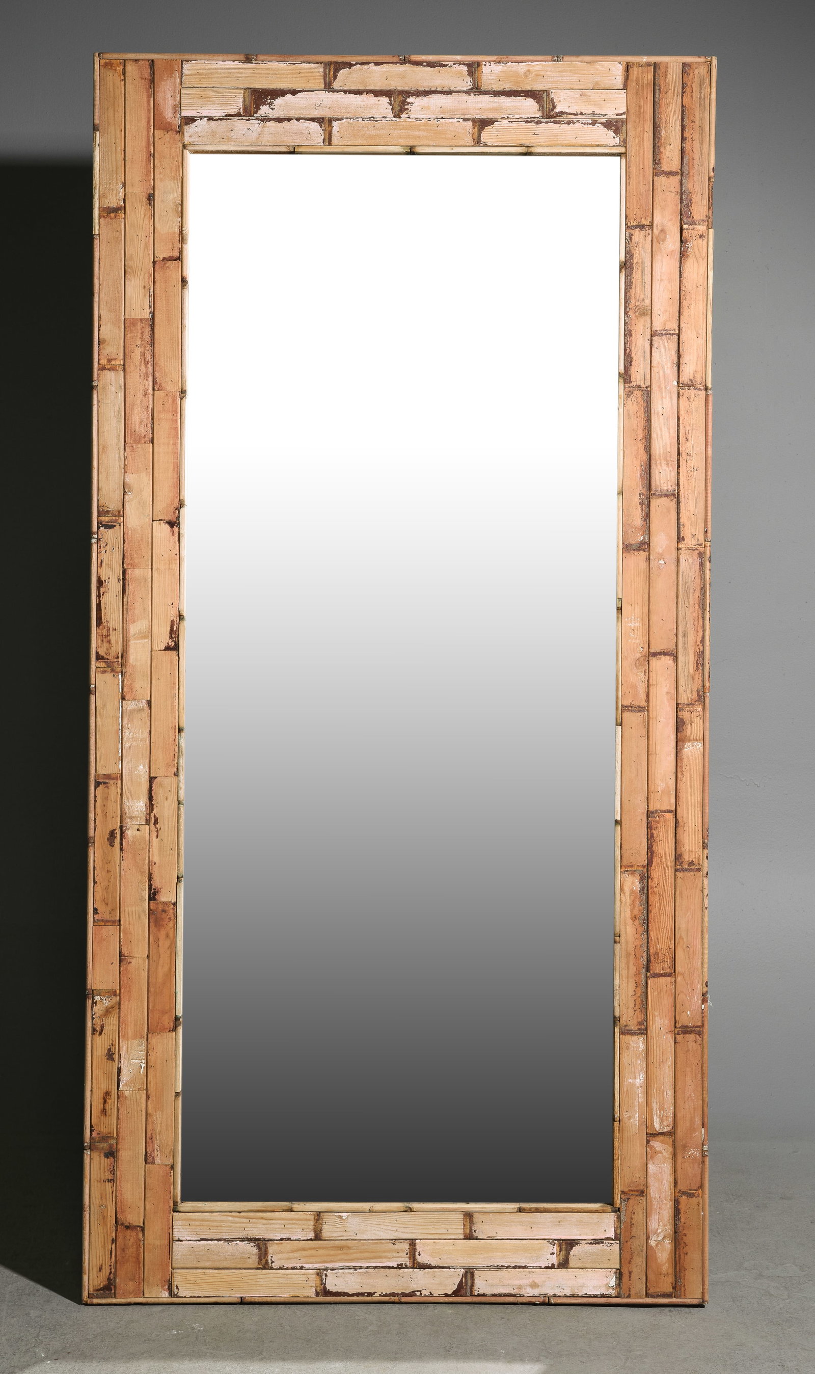 Rustic Style Tall Framed Mirror (1 of 3)