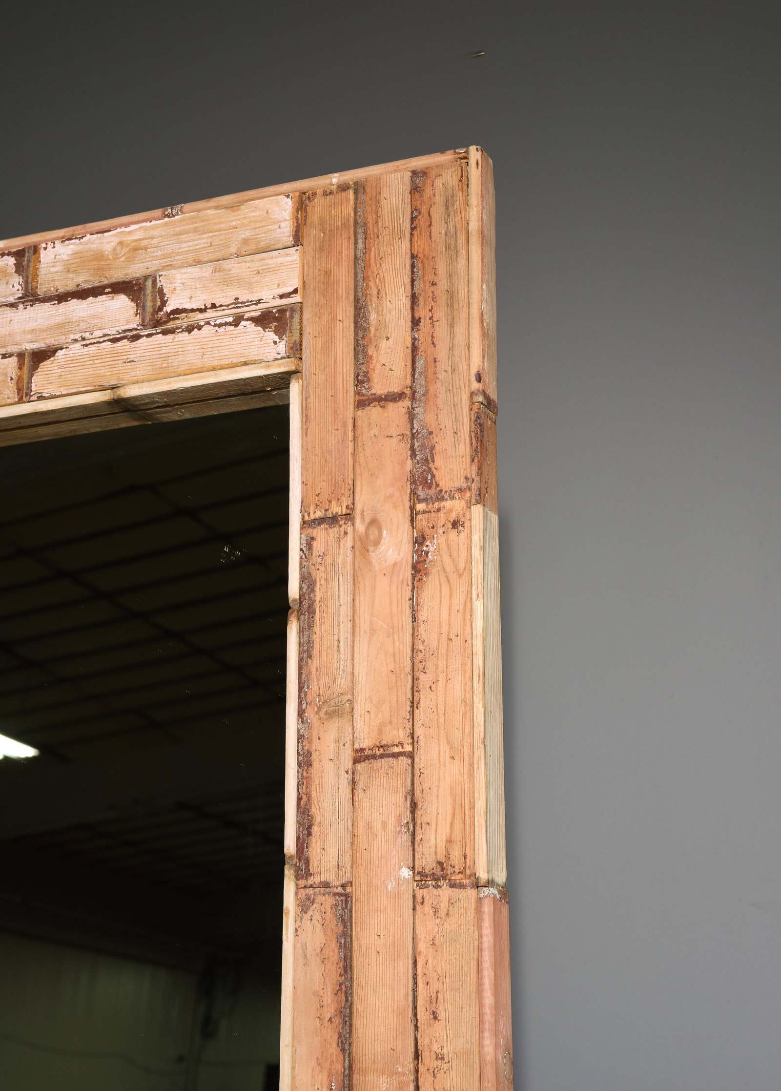 Rustic Style Tall Framed Mirror - 2