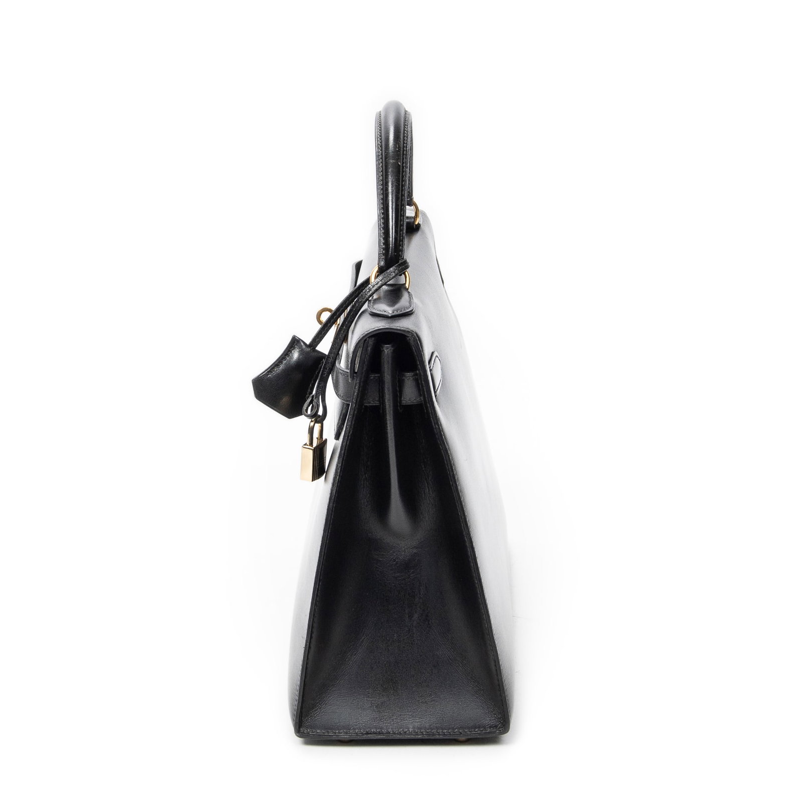Hermes Kelly Sellier 32 in Black Box Leather - 3