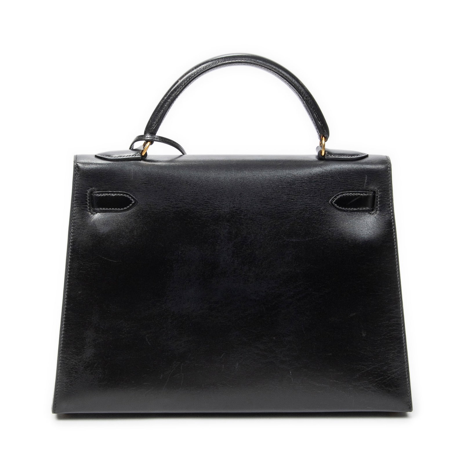 Hermes Kelly Sellier 32 in Black Box Leather - 5
