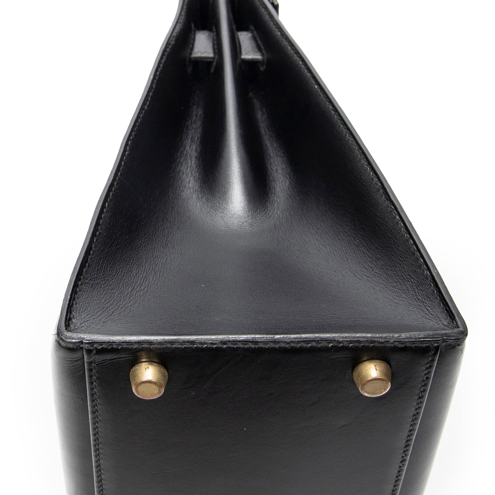 Hermes Kelly Sellier 32 in Black Box Leather - 7