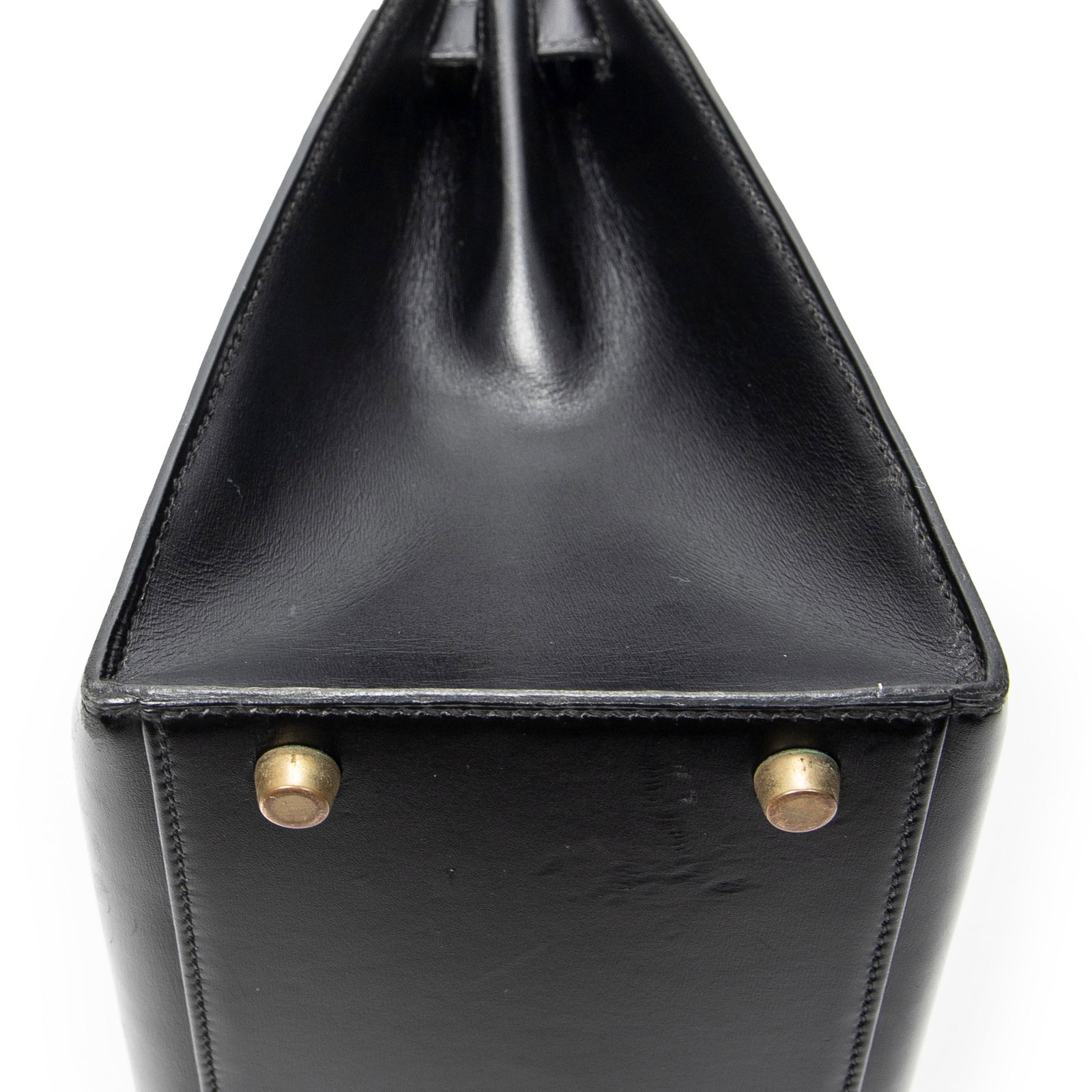 Hermes Kelly Sellier 32 in Black Box Leather - 8