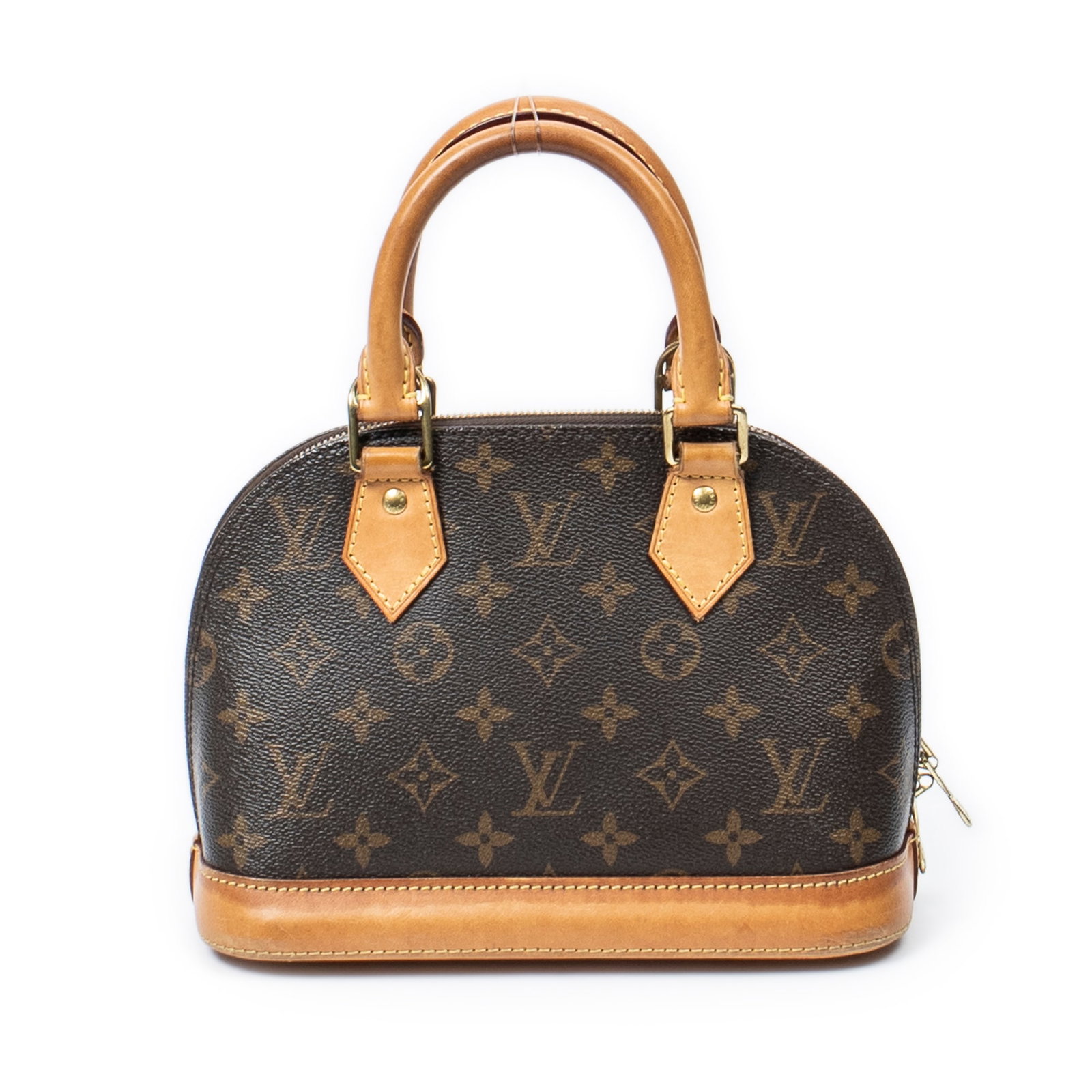 Louis Vuitton Alma BB in Brown Monogram Canvas: Genuine Pre-Owned Louis Vuitton Alma BB in Brown Monogram Canvas made in France in AB condition. Date Code is NFC Detected Measurements: 24*18*11.5cm (Length * Height * Width). This lot includes a cer