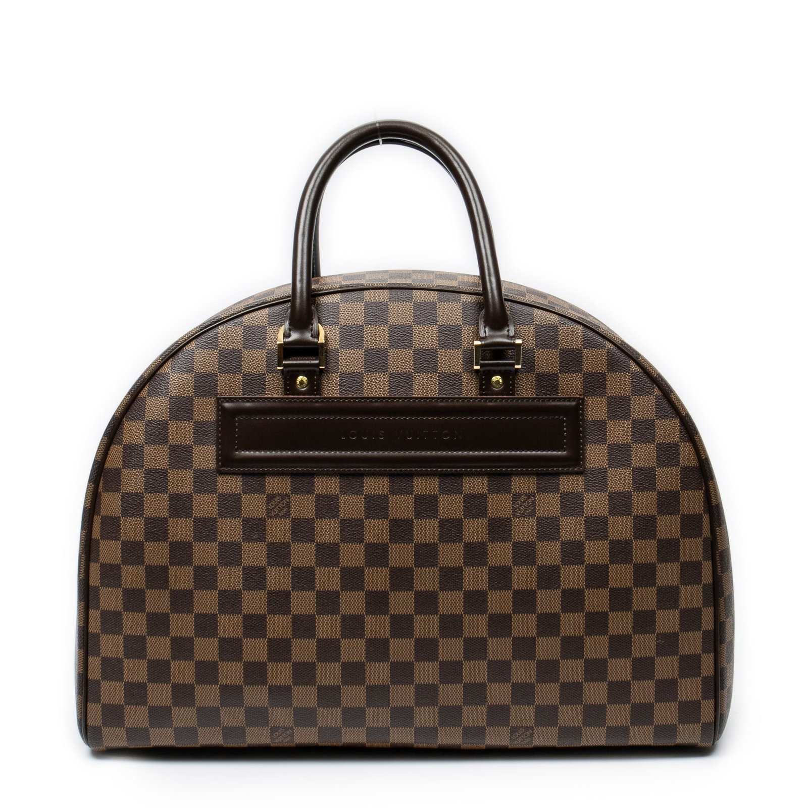 Louis Vuitton Nolita in Brown Damier Ebene: Genuine Pre-Owned Louis Vuitton Nolita in Brown Damier Ebene made in France in A condition. Date Code is SP0032 (Mar 2002) Measurements: 35*24*15cm (Length * Height * Width). This lot includes a certi