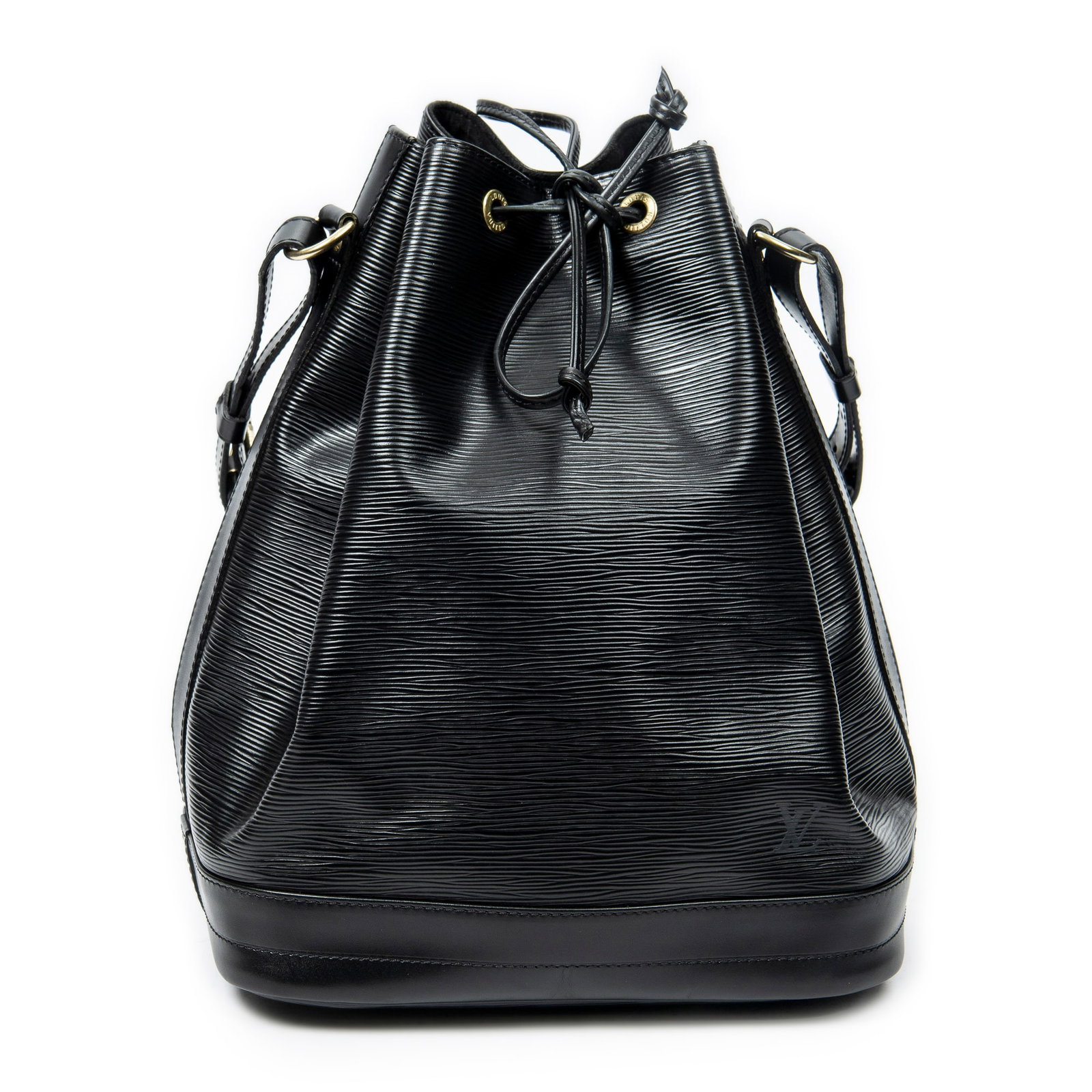 Louis Vuitton Noe GM in Black Epi: Genuine Pre-Owned Louis Vuitton Noe GM in Black Epi made in France in A condition. Date Code is AR1925 (December 1995) Measurements: 27*34*16cm (Length * Height * Width). This lot includes a certifica