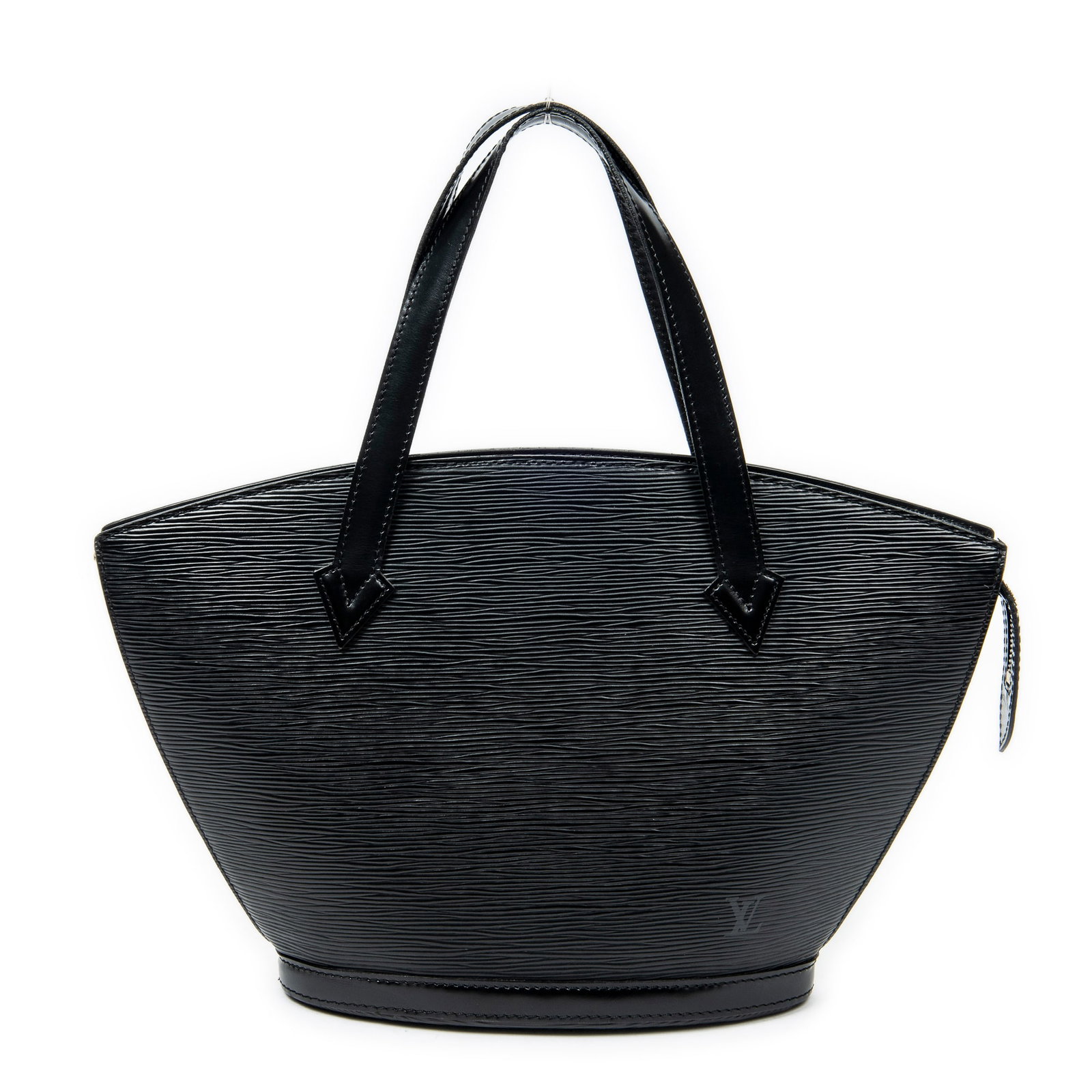 Louis Vuitton St-Jacques PM in Black Epi: Genuine Pre-Owned Louis Vuitton St-Jacques PM in Black Epi made in France in A condition. Date Code is VI1903 (October 1993) Measurements: 23*24*10cm (Length * Height * Width). This lot includes a cer